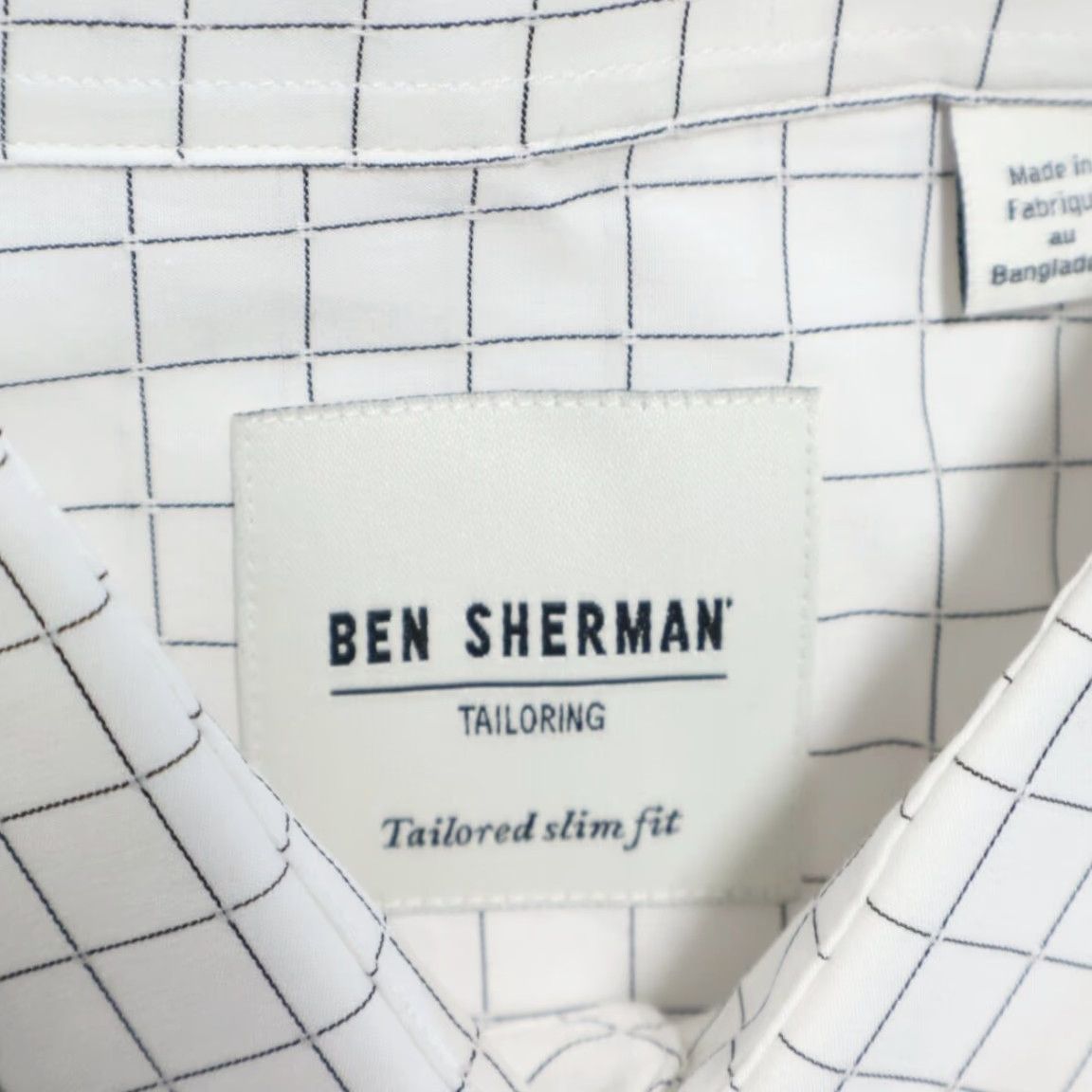 Ben Sherman Ben Sherman Slim Fit Striped White Button Up Shirt Men 32/33 37 Long Sleeve Cotton Shirt Size US XS / EU 42 / 0 - 5 Thumbnail