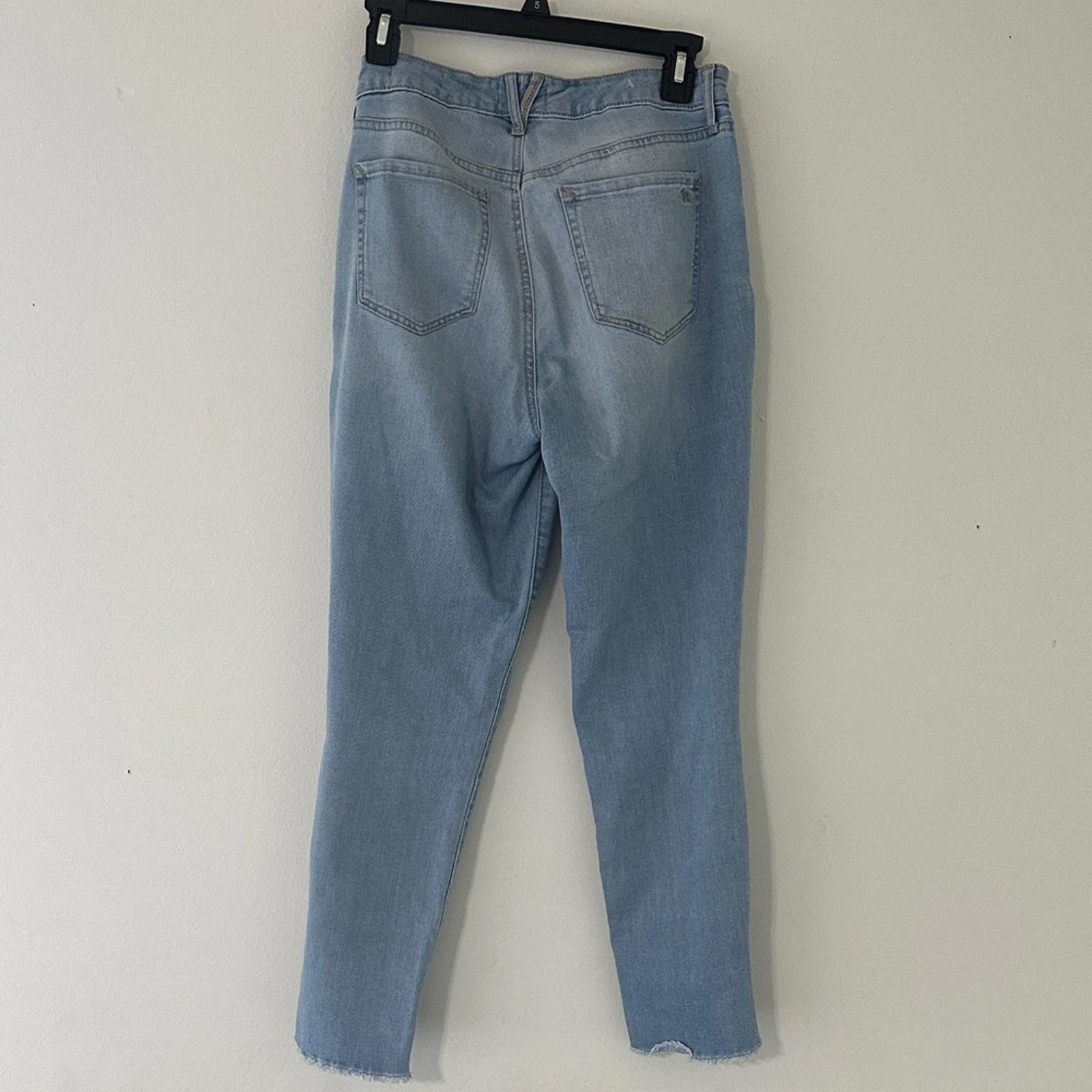 Designer Jessica Simpson Light Blue Ankle Jeans Size 27" / US 4 / IT 40 - 4 Thumbnail