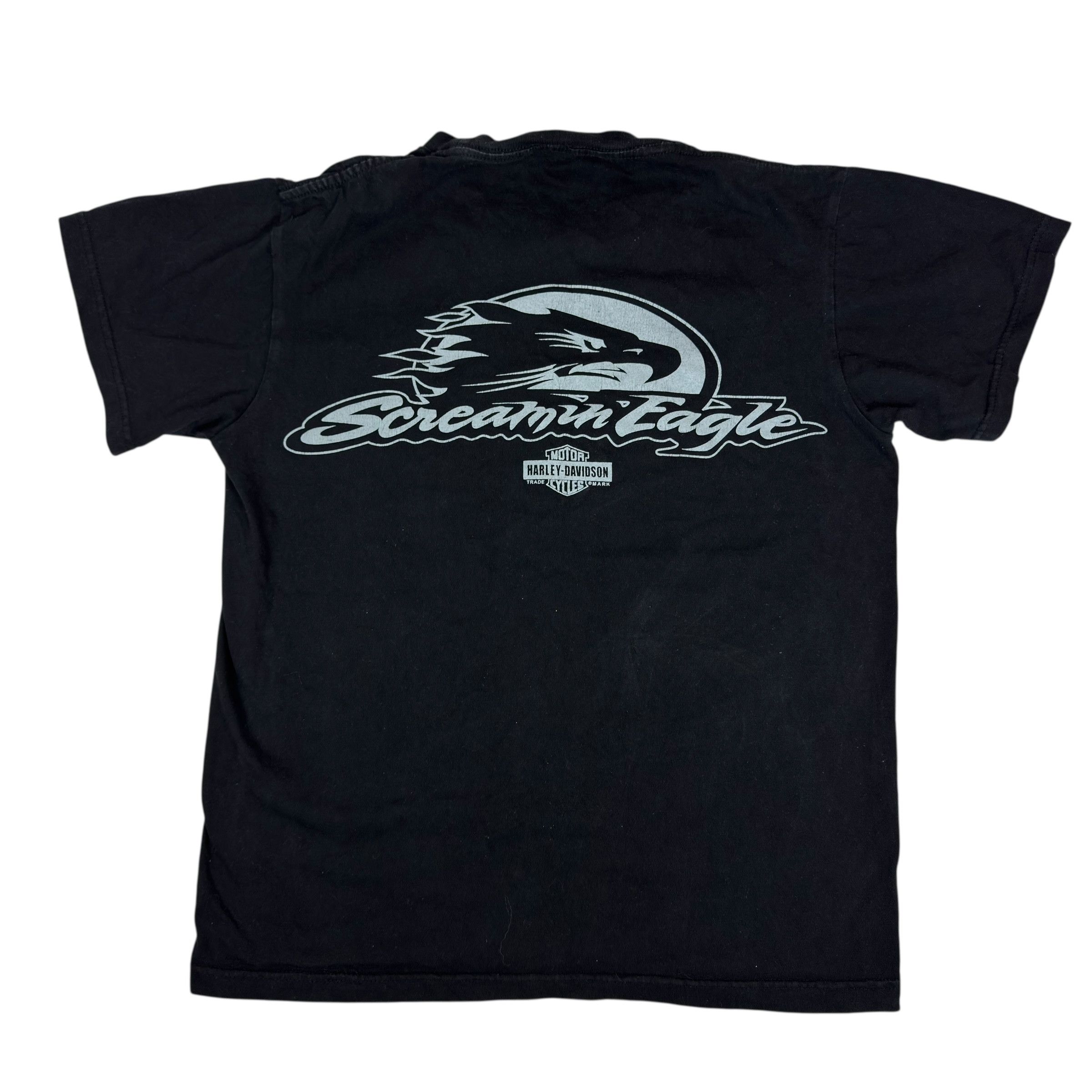 Harley Davidson Vintage Harley-Davidson Men's Black Printed Pullover T-Shirt Size US S / EU 44-46 / 1 - 6 Thumbnail