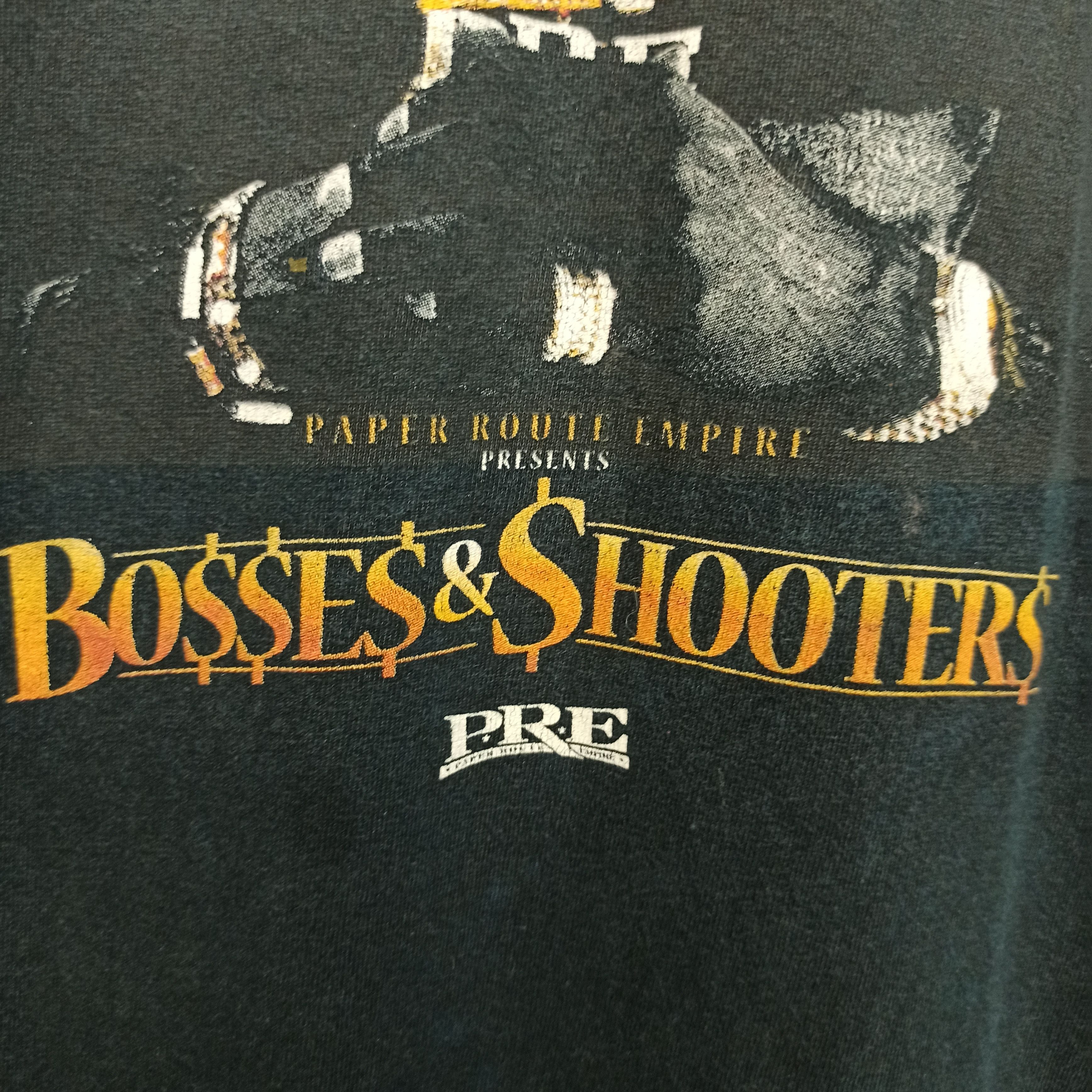 Band Tees 🔥Rare🔥 Rap Tees Young Dolph "Bosses & Shooters" Tshirt Size US L / EU 52-54 / 3 - 5 Thumbnail