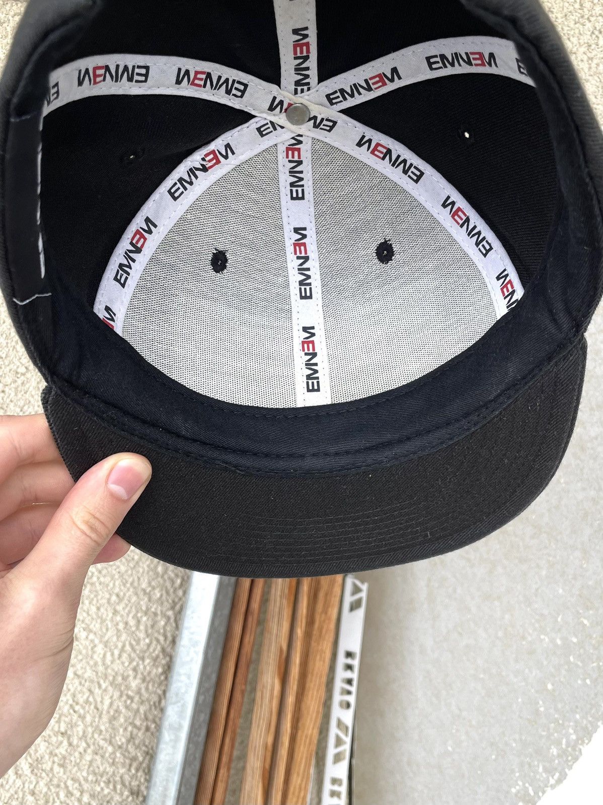 Eminem Vintage Y2K Eminem Flag Logo Rap Hip Hop Hat Cap Snapback Size ONE SIZE - 8 Thumbnail