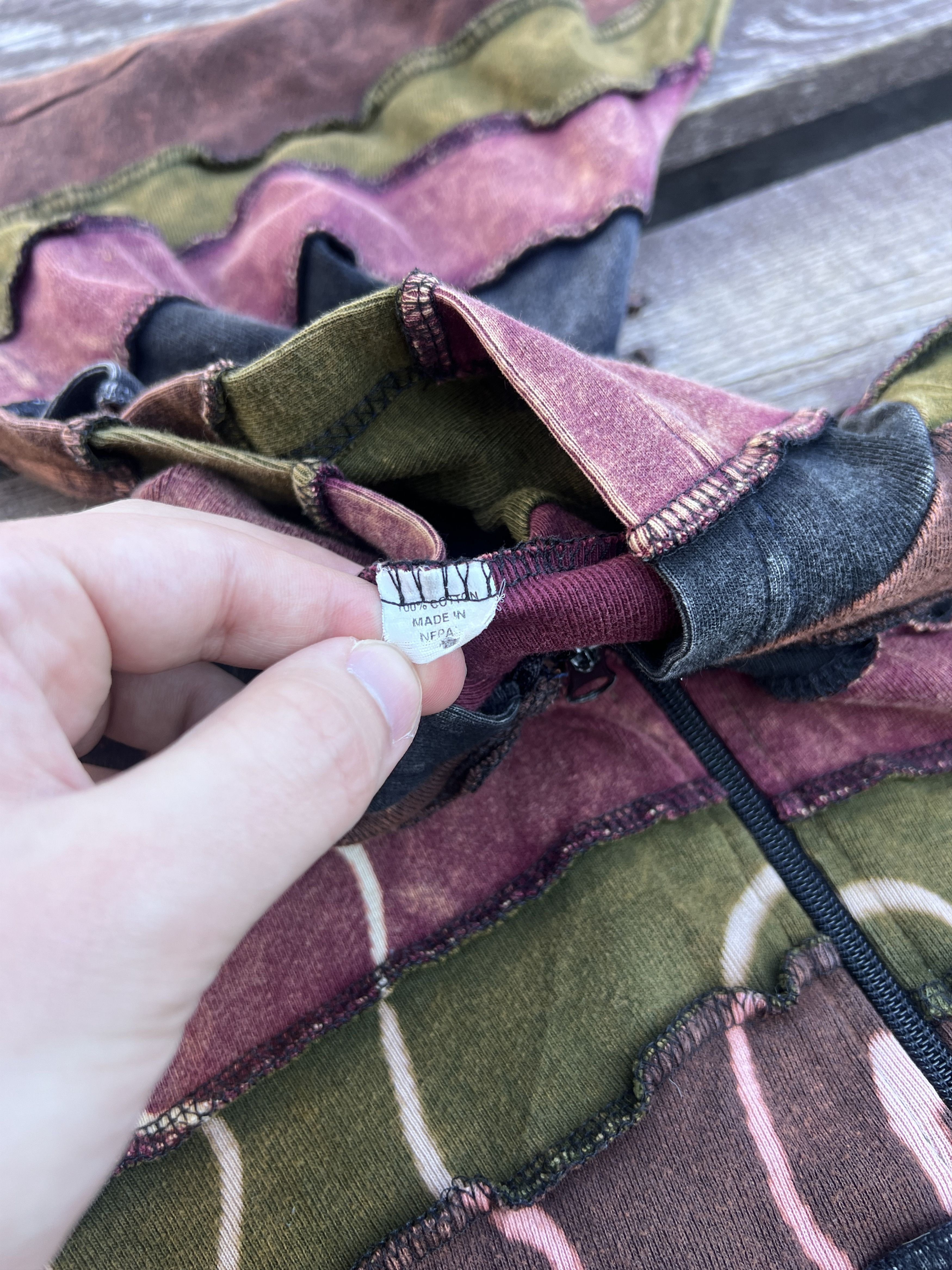 Vintage Avant Garde Y2K Nepal Patchwork Zip Up Elf Hoodie Vintage Size US M / EU 48-50 / 2 - 10 Thumbnail