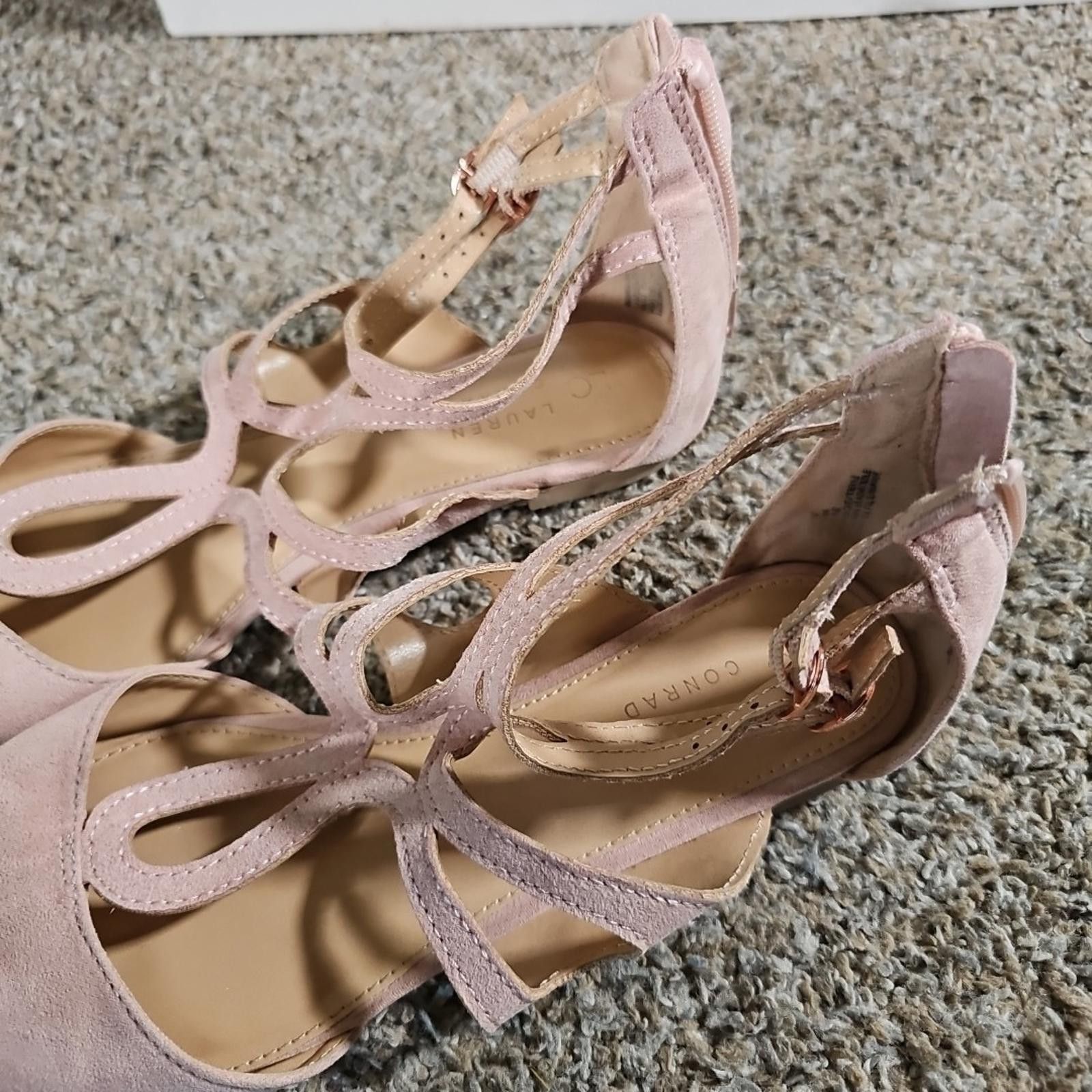 Lauren Conrad Lauren Conrad Strappy Pointed Toe Flats Macaroon Blush 9M Size US 9 / IT 39 - 3 Thumbnail