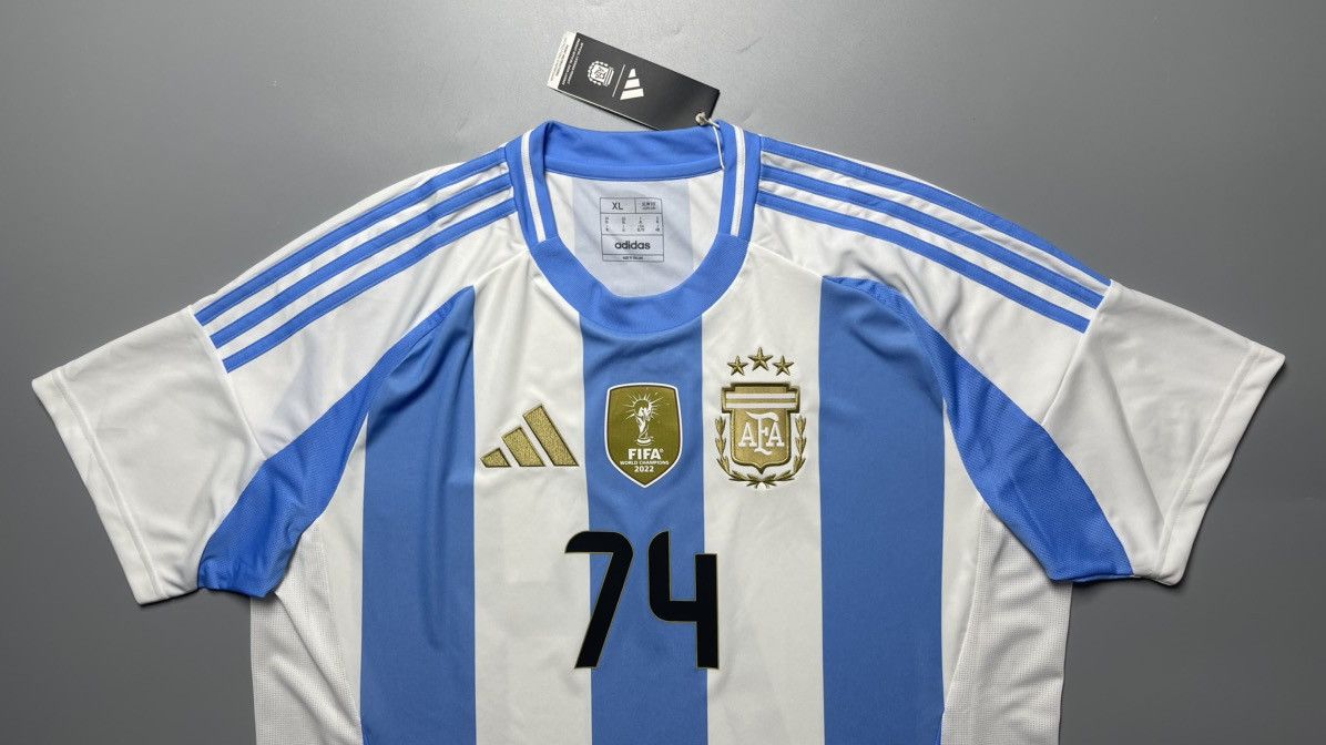 Adidas ARGENTINA ADIDAS 2024 FOOTBALL SOCCER HOME JERSEY Size US XL / EU 56 / 4 - 2 Thumbnail