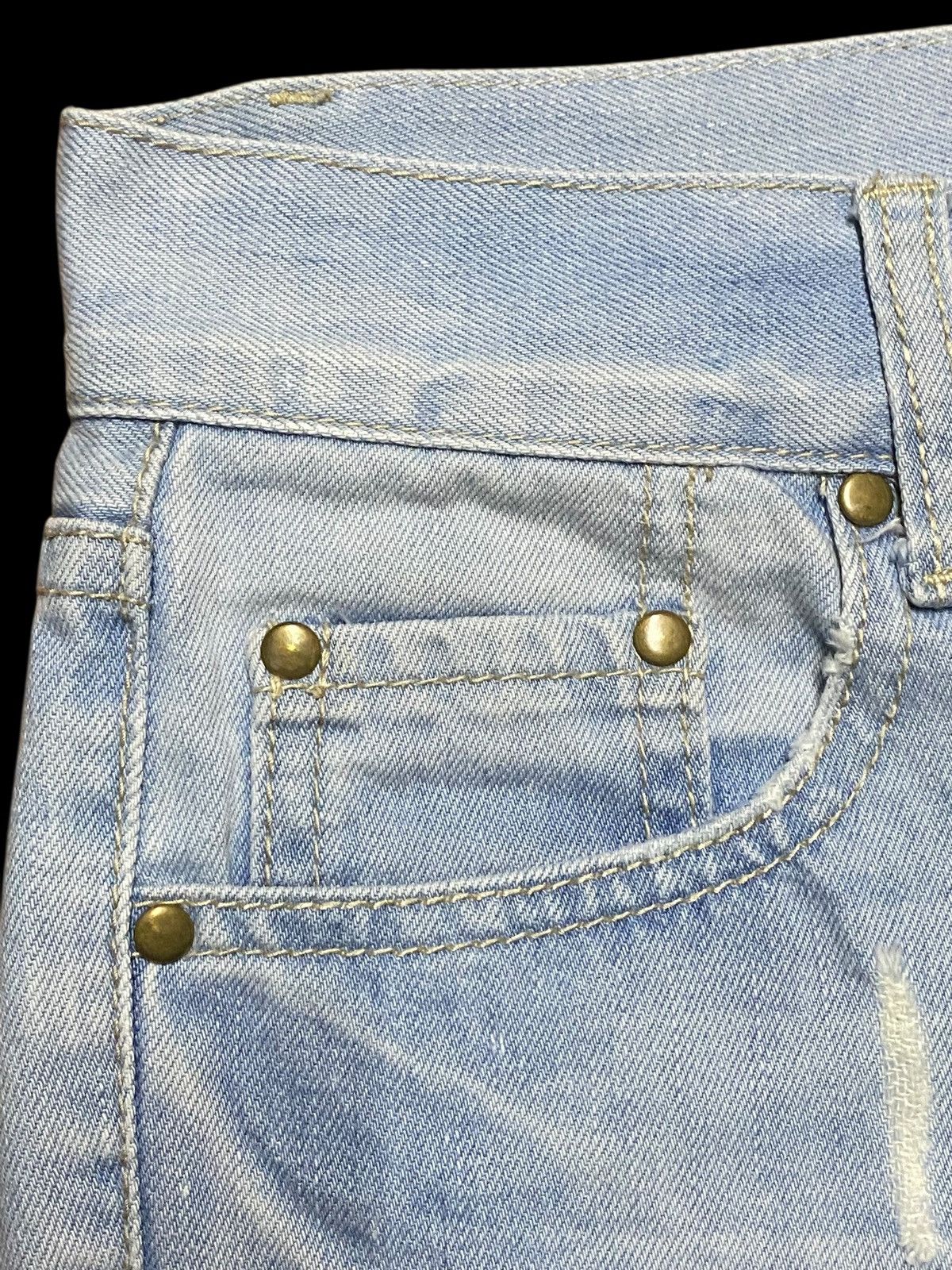 Japanese Brand Rare Vintage Japanese Brand Retro Girl Patched Jeans Size 30" / US 8 / IT 44 - 9 Thumbnail