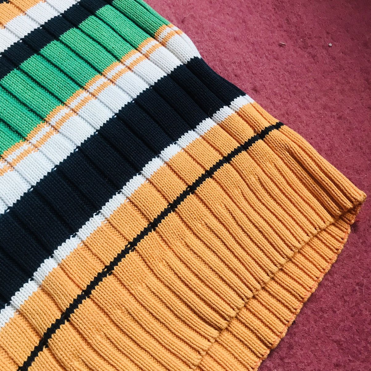 20471120 × Vintage Japanese Horizontal Stripe Turtle Neck Sweater Size M / US 6-8 / IT 42-44 - 3 Thumbnail