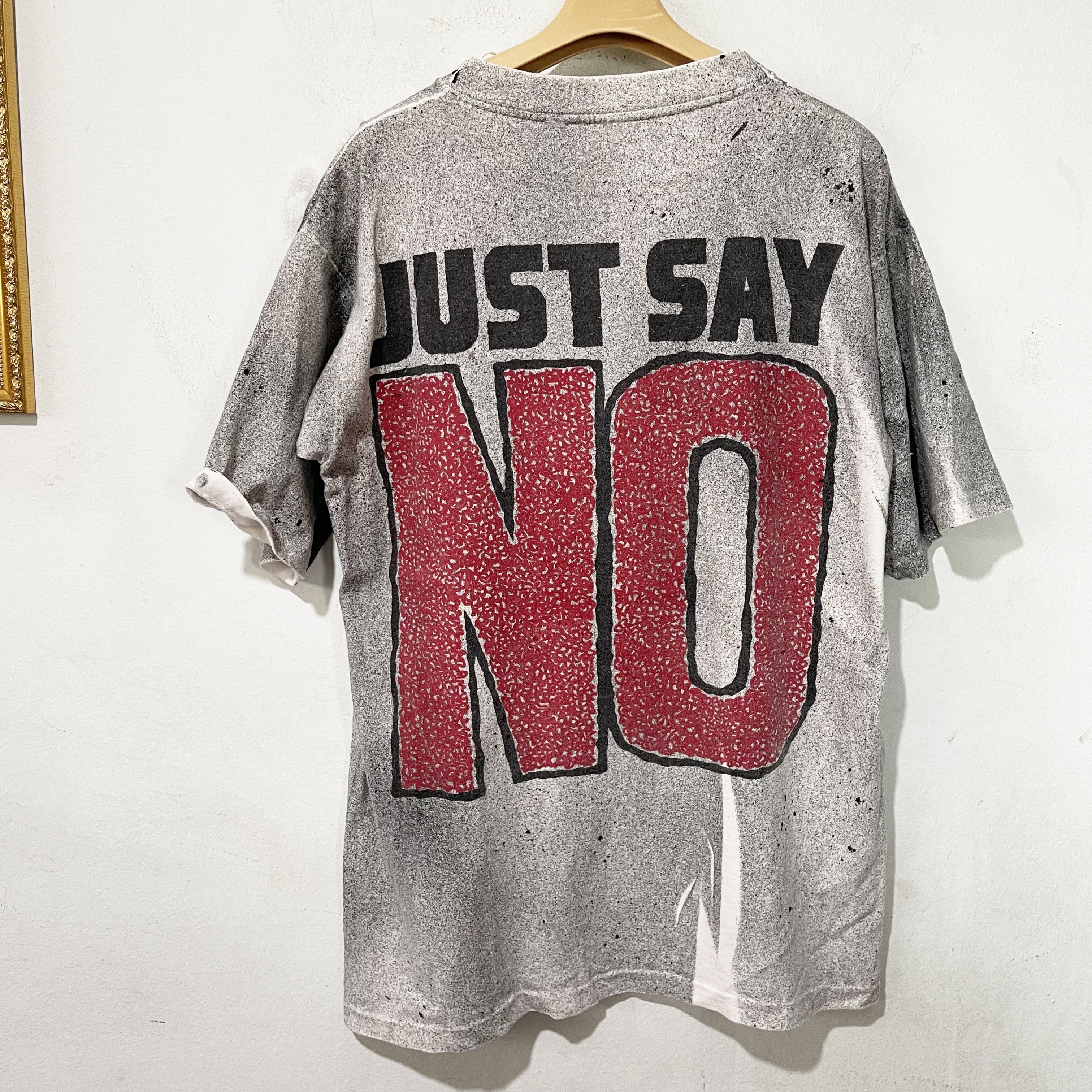 Vintage Vintage 90s Just Say No Shirt Size US XL / EU 56 / 4 - 3 Thumbnail