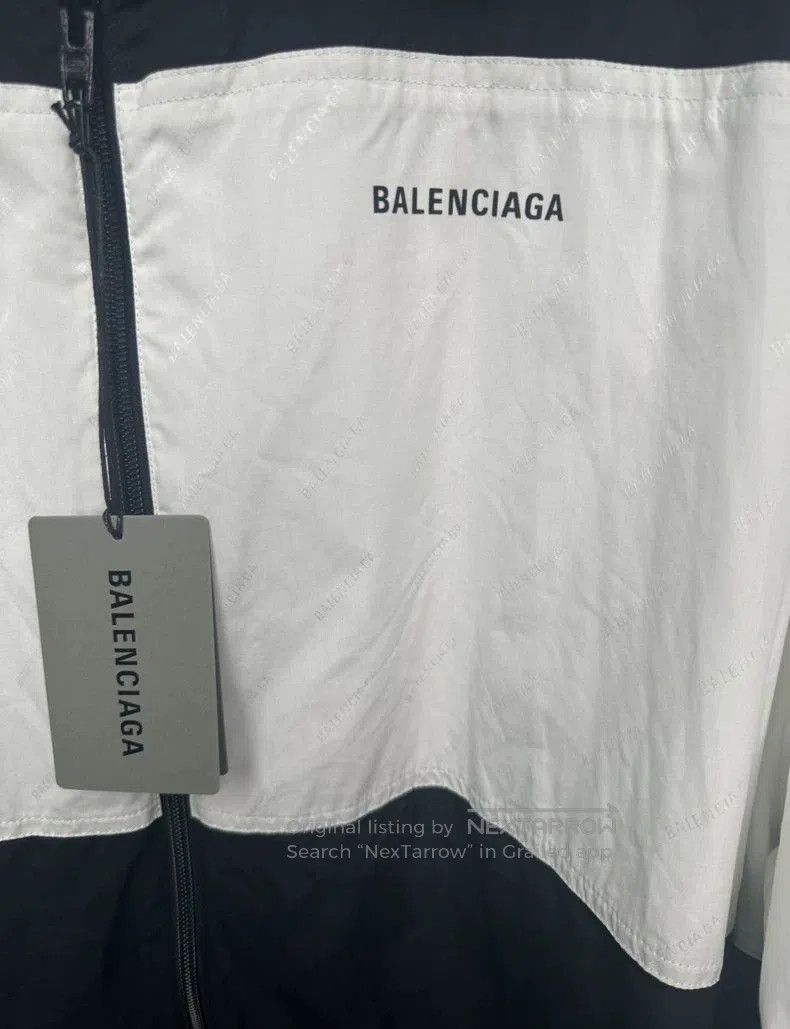 Balenciaga Balenciaga Black White Windbreaker Jacket. Size US XL / EU 56 / 4 - 2 Thumbnail