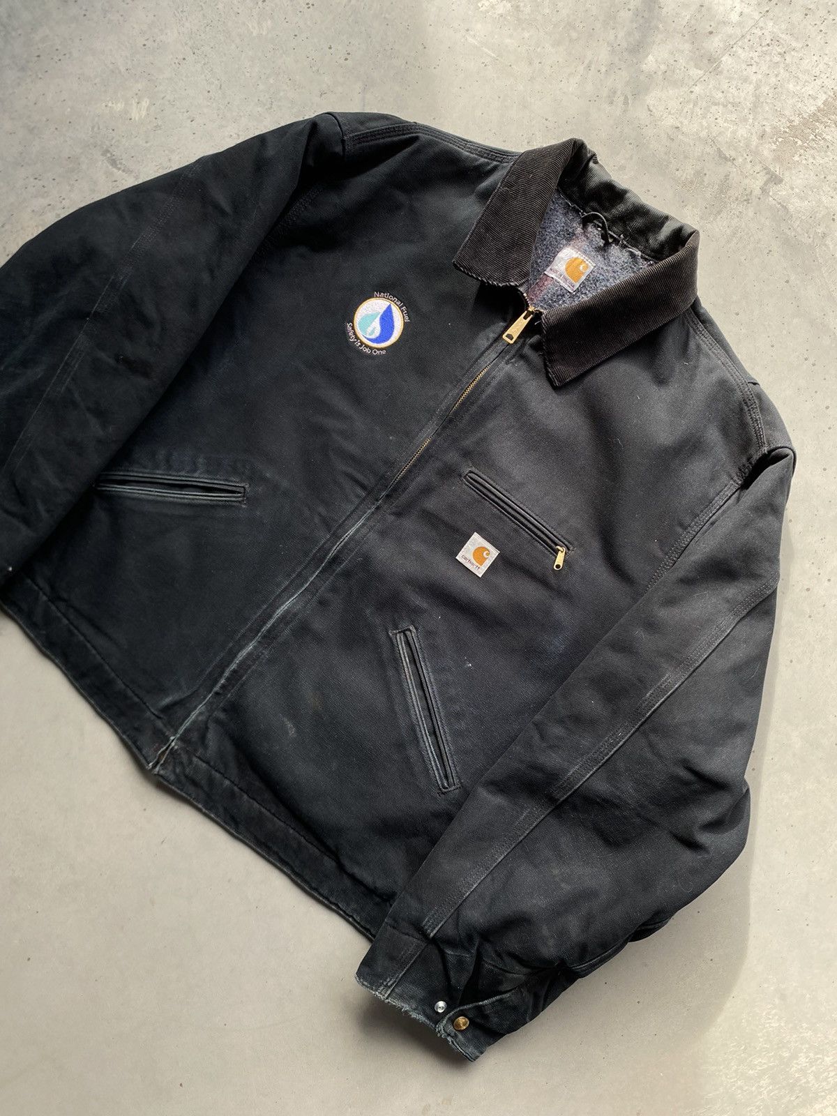 Carhartt Vintage Black Carhartt Detroit Blanket Lined Work Jacket Size US XXL / EU 58 / 5 - 5 Thumbnail