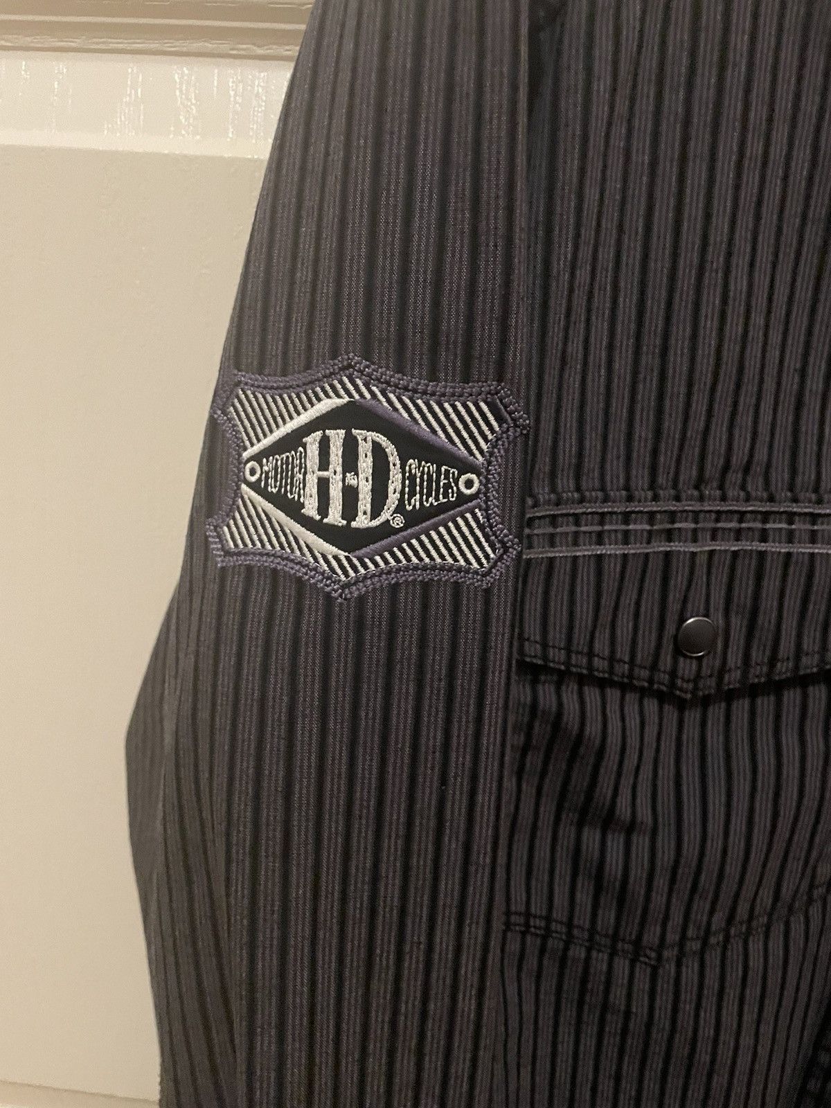 Harley Davidson Striped Harley Davidson longsleeve button up Size US L / EU 52-54 / 3 - 3 Thumbnail