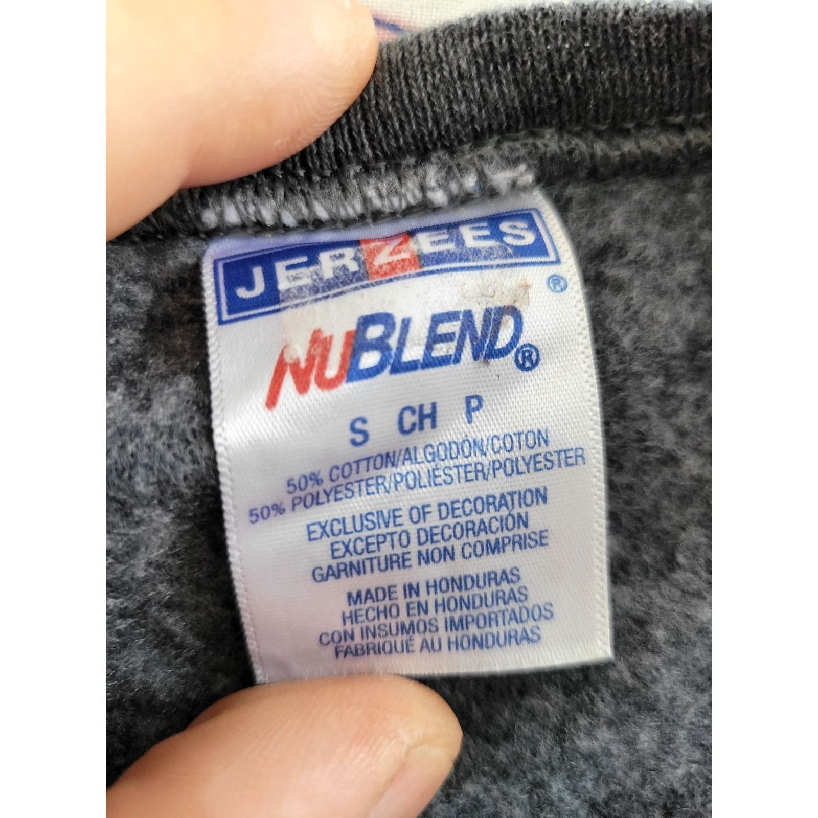 Jerzees VINTAGE Jerzees Sweatshirt S Grey New York Mens Sweatshirt Pullover 38" Chest 24" Back Collar to Hem Grade A Size US S / EU 44-46 / 1 - 4 Thumbnail