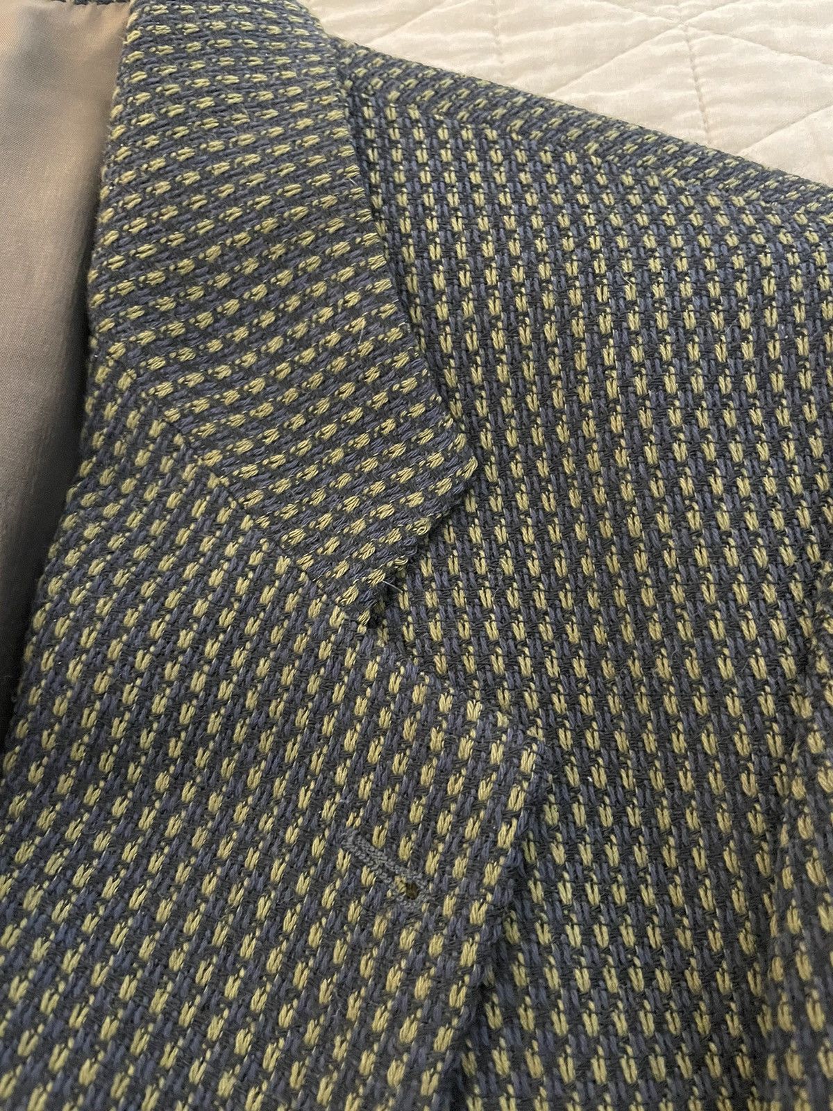 Heavy Textured Nailhead Wool Tweed Jacket