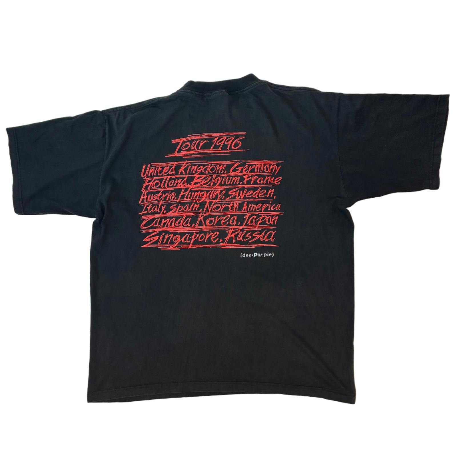 Other Vintage Deep Purple 1996 'Perpendicular Tour' T-Shirt Size US XL / EU 56 / 4 - 2 Thumbnail