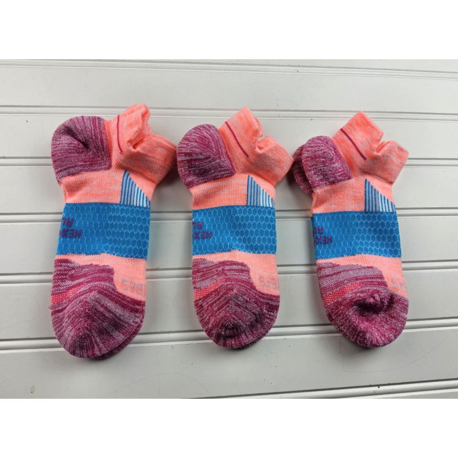 Vintage Bombas Hex-Tec Athletic Ankle Socks Lot Of 3 Pairs Size M Size ONE SIZE - 2 Thumbnail