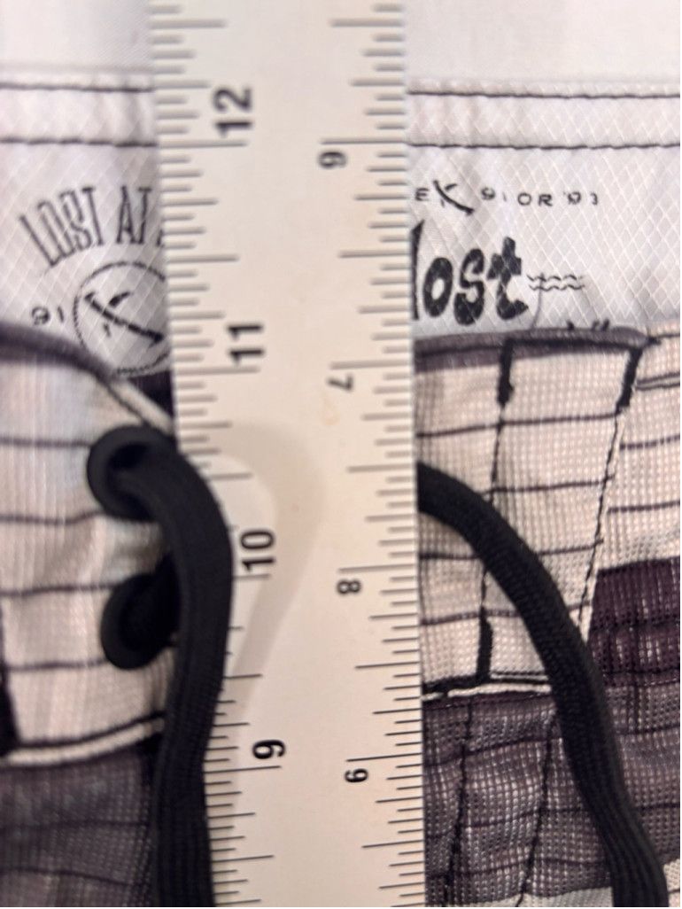 Lost Enterprises Men's Lost Swim Trunks Size 32 Gray Striped Size US 30 / EU 46 - 6 Thumbnail