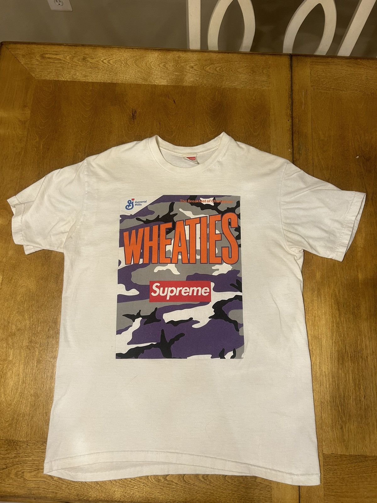 Supreme Supreme Wheaties T Shirt White Medium Size US M / EU 48-50 / 2 - 1 Thumbnail