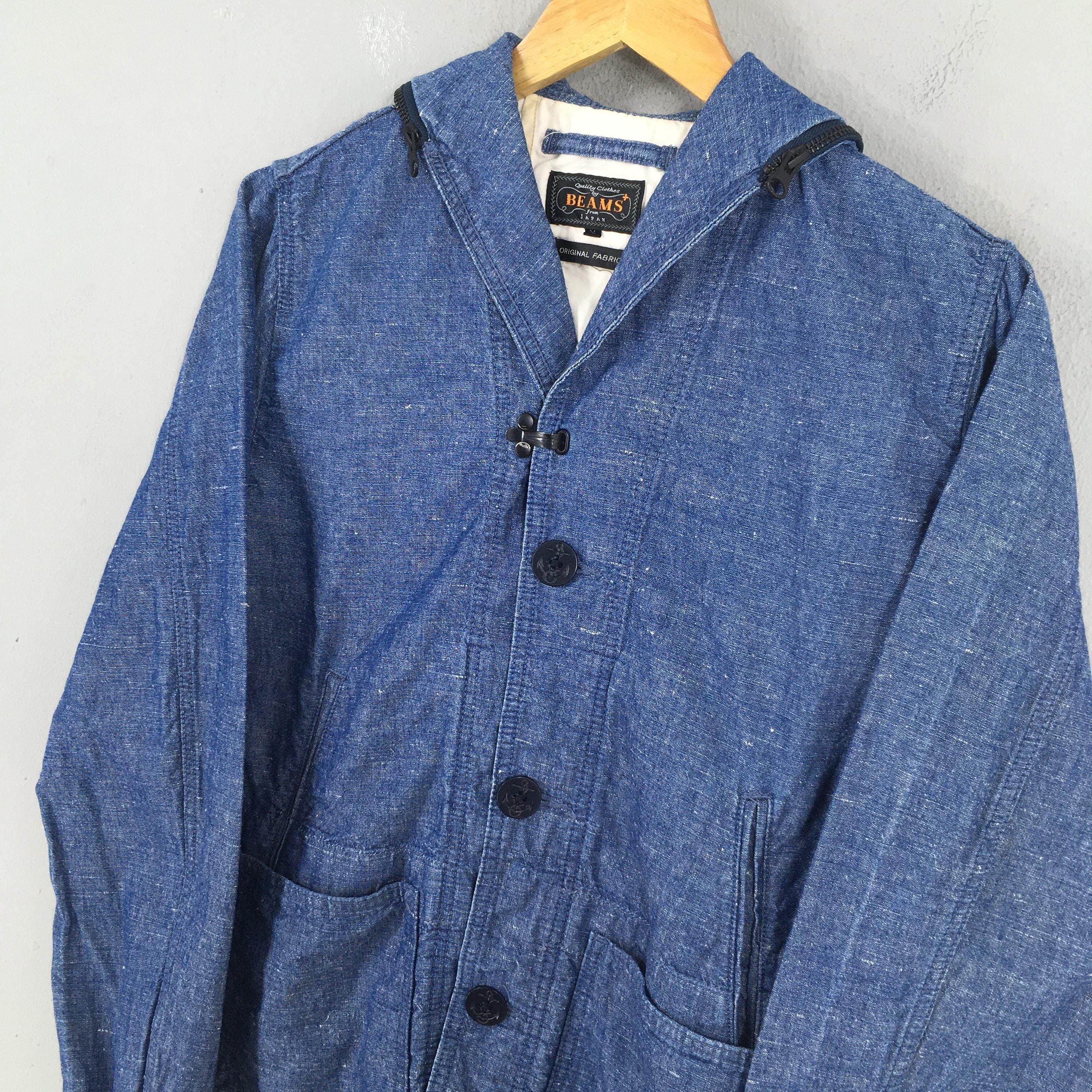 Beams Japan Beams Japan Usn Shawl Collar Indigo Blue Button Jacket M Size US M / EU 48-50 / 2 - 3 Thumbnail