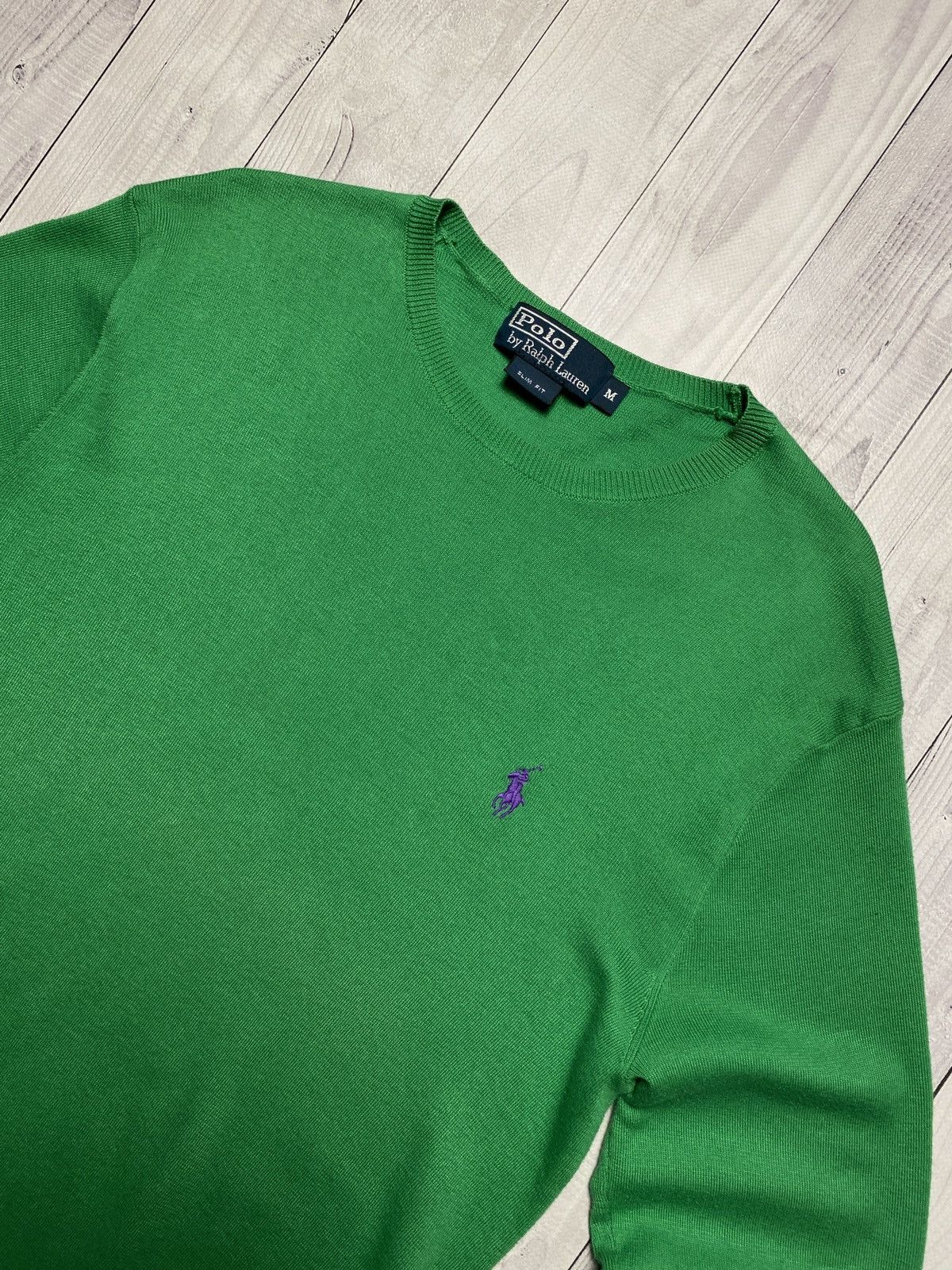 Polo Ralph Lauren Vintage Ralph Lauren sweater green Size US M / EU 48-50 / 2 - 2 Thumbnail