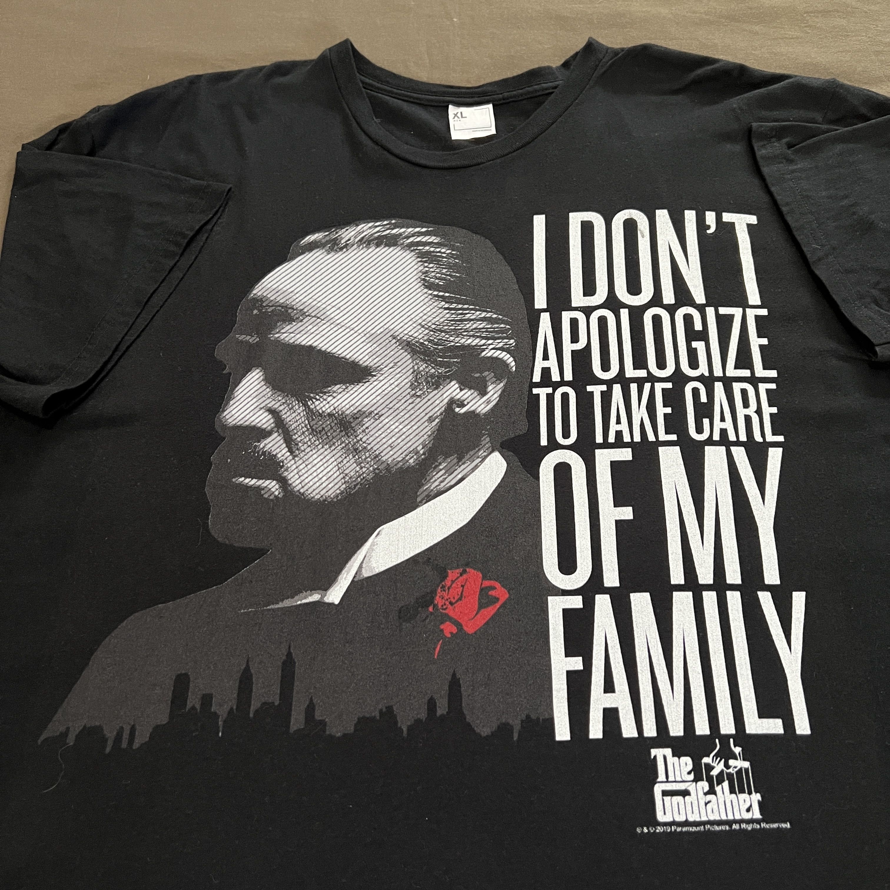 Vintage Y2K The GodFather Paramount Pictures Movie Promo Tee Size US XL / EU 56 / 4 - 1 Thumbnail