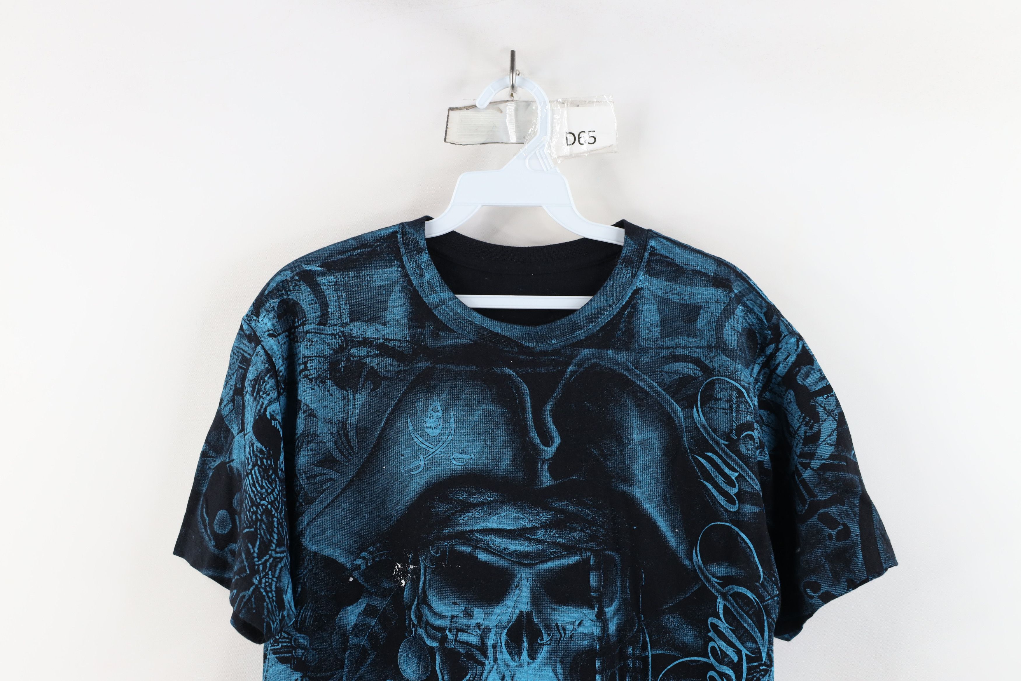 Vintage Vintage Y2K Streetwear Pirate All Over Print T-Shirt Size US M / EU 48-50 / 2 - 2 Thumbnail