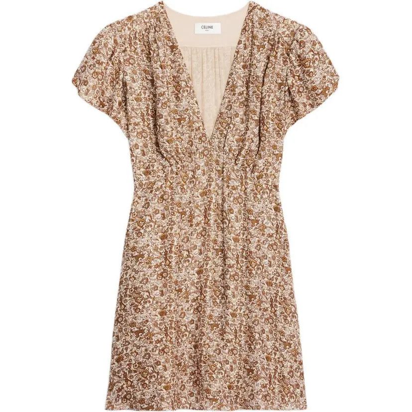 Celine o1bcso1str0526 2R02L935W Short Sleeved Mini Dress Size S / US 4 / IT 40 - 1 Preview