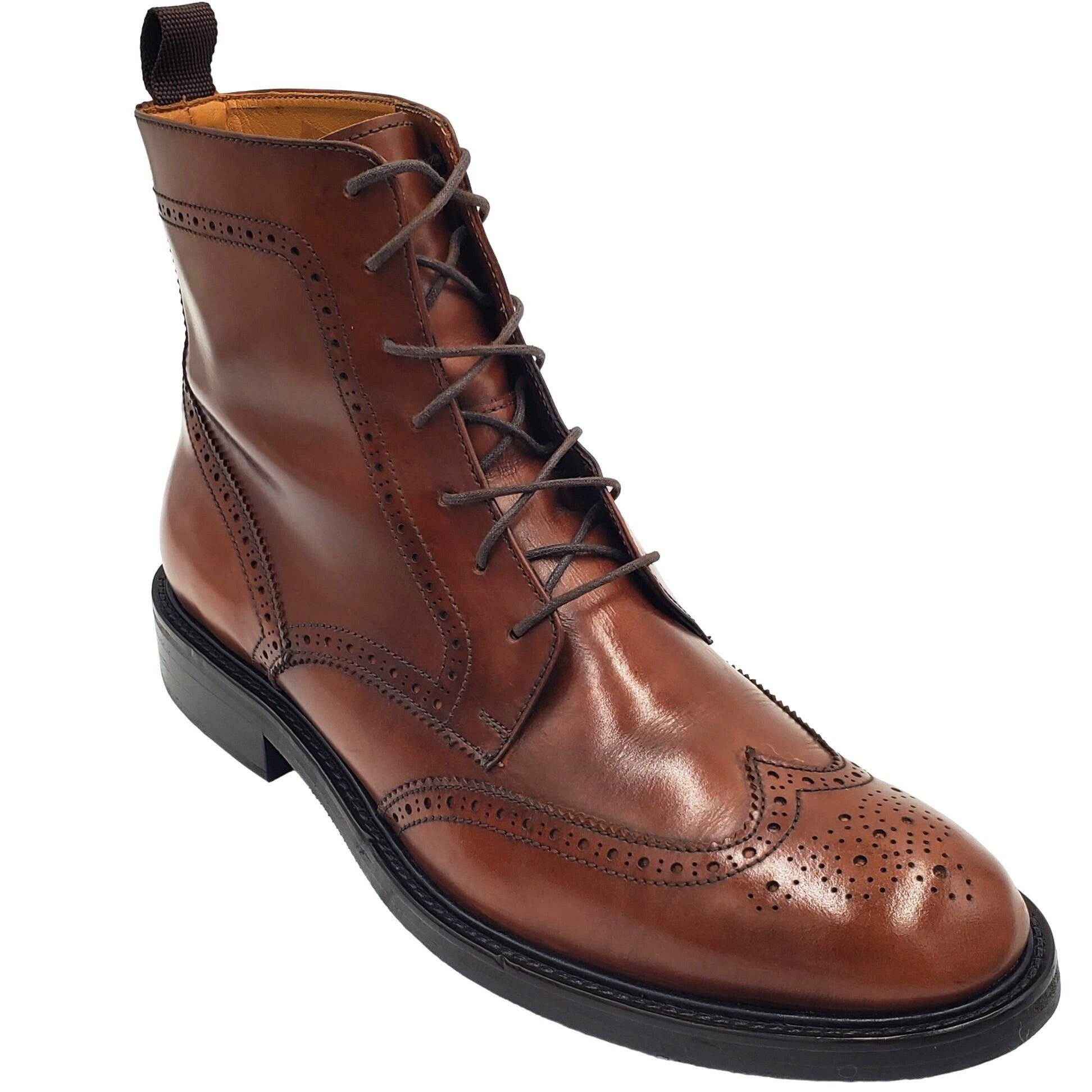 Other Louie Sao Paulo Men s size 7 7.5 Brown Leather Lace up Boots Grailed