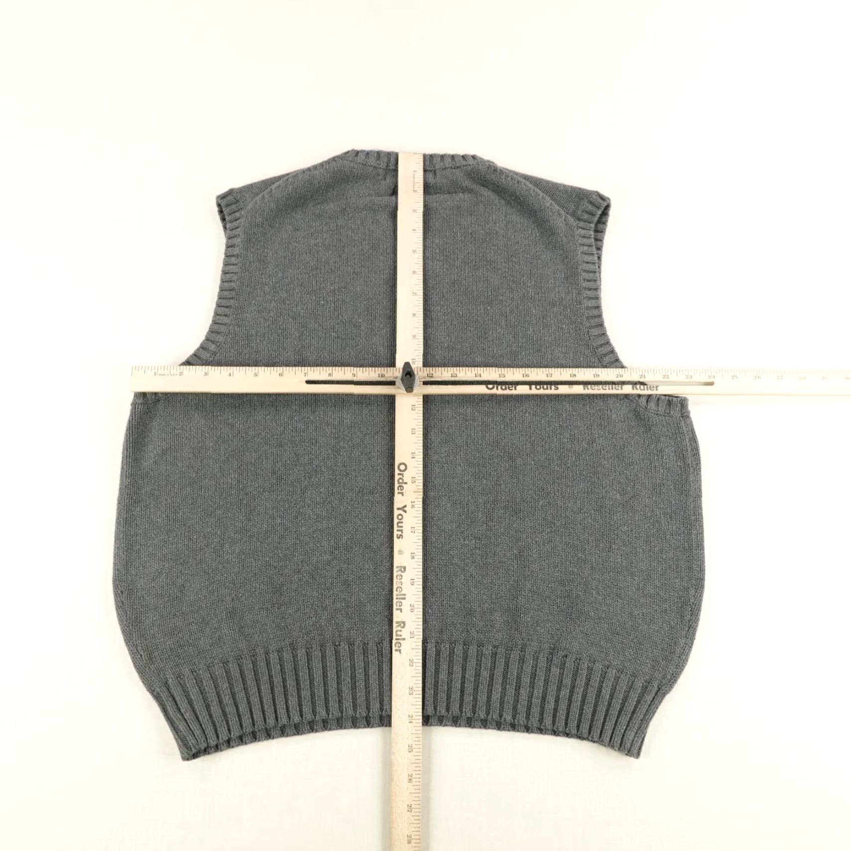 Polo Ralph Lauren VINTAGE Polo Ralph Lauren Sweater Vest 2XL Gray Red Pony Logo V-Neck 90s Mens Size US XXL / EU 58 / 5 - 5 Thumbnail