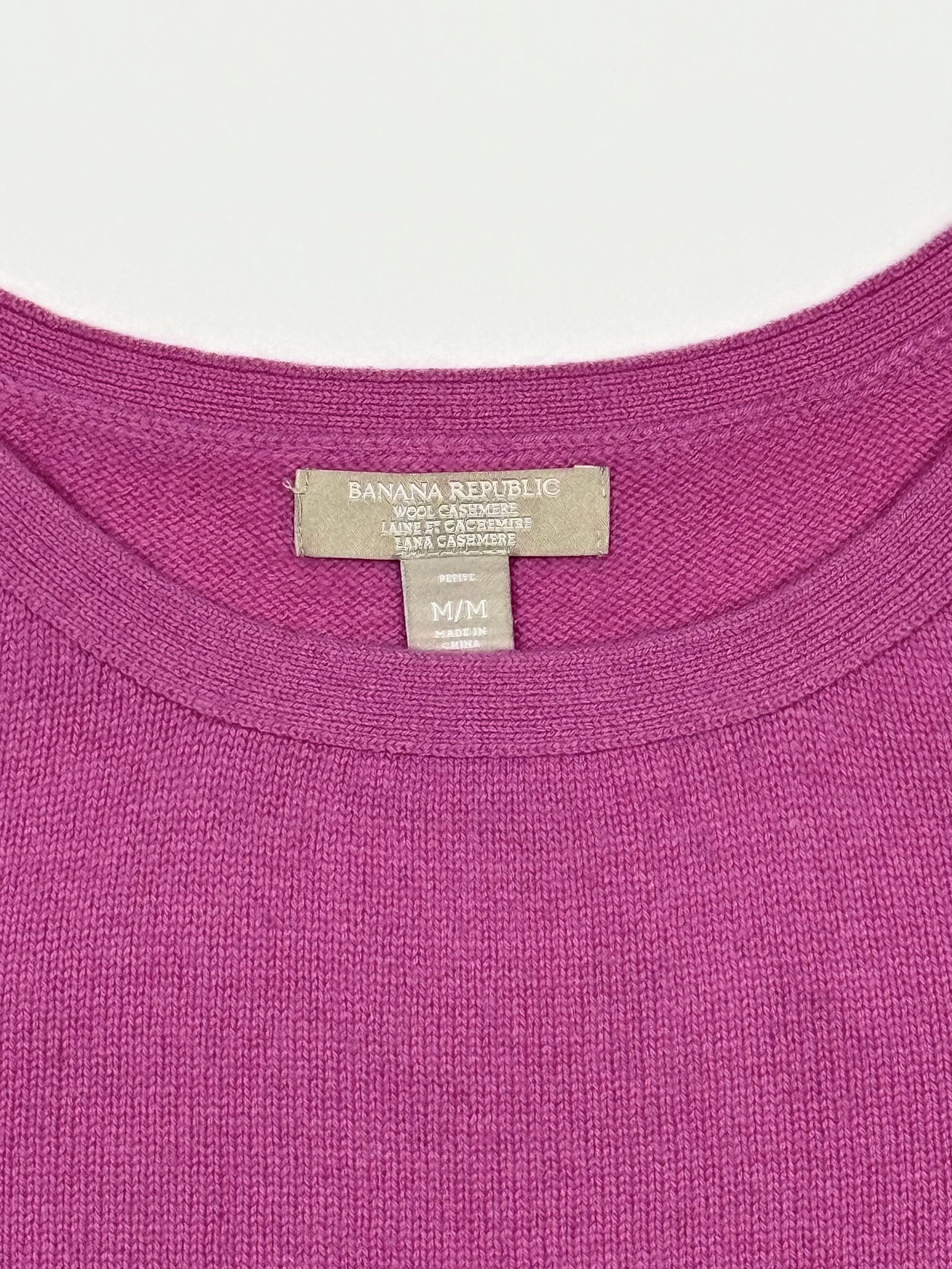 Banana Republic Banana Republic Wool Cashmere Crew Neck Pink Sweater Size M / US 6-8 / IT 42-44 - 2 Thumbnail
