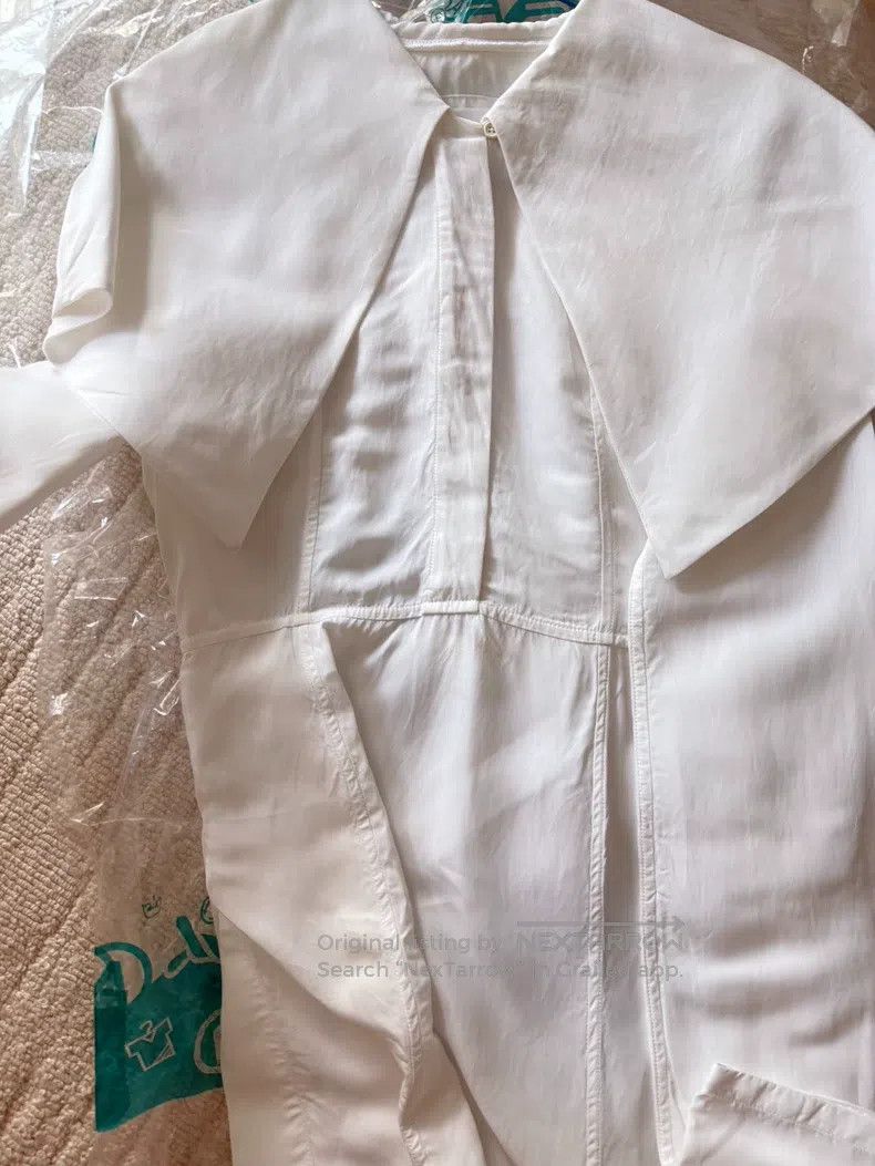 Jil Sander Jil Sander size 30 Runway White Shirt Size S / US 4 / IT 40 - 4 Thumbnail