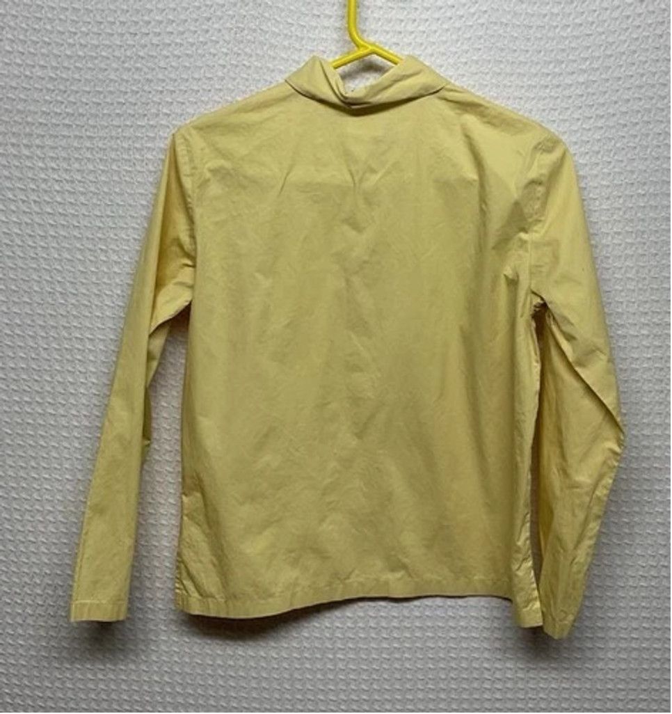 Eileen Fisher Eileen Fisher Yellow Cotton Button Up Blouse Shirt Women M Size M / US 6-8 / IT 42-44 - 4 Thumbnail