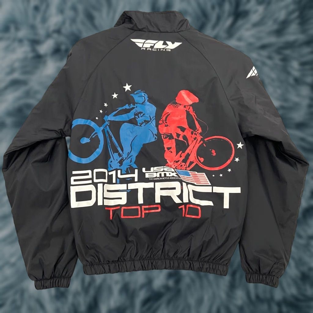 Vintage USA BMX Jacket Adult Small Black Full Zip 2014 District Fly Racing Graphic Men S Size US S / EU 44-46 / 1 - 1 Thumbnail
