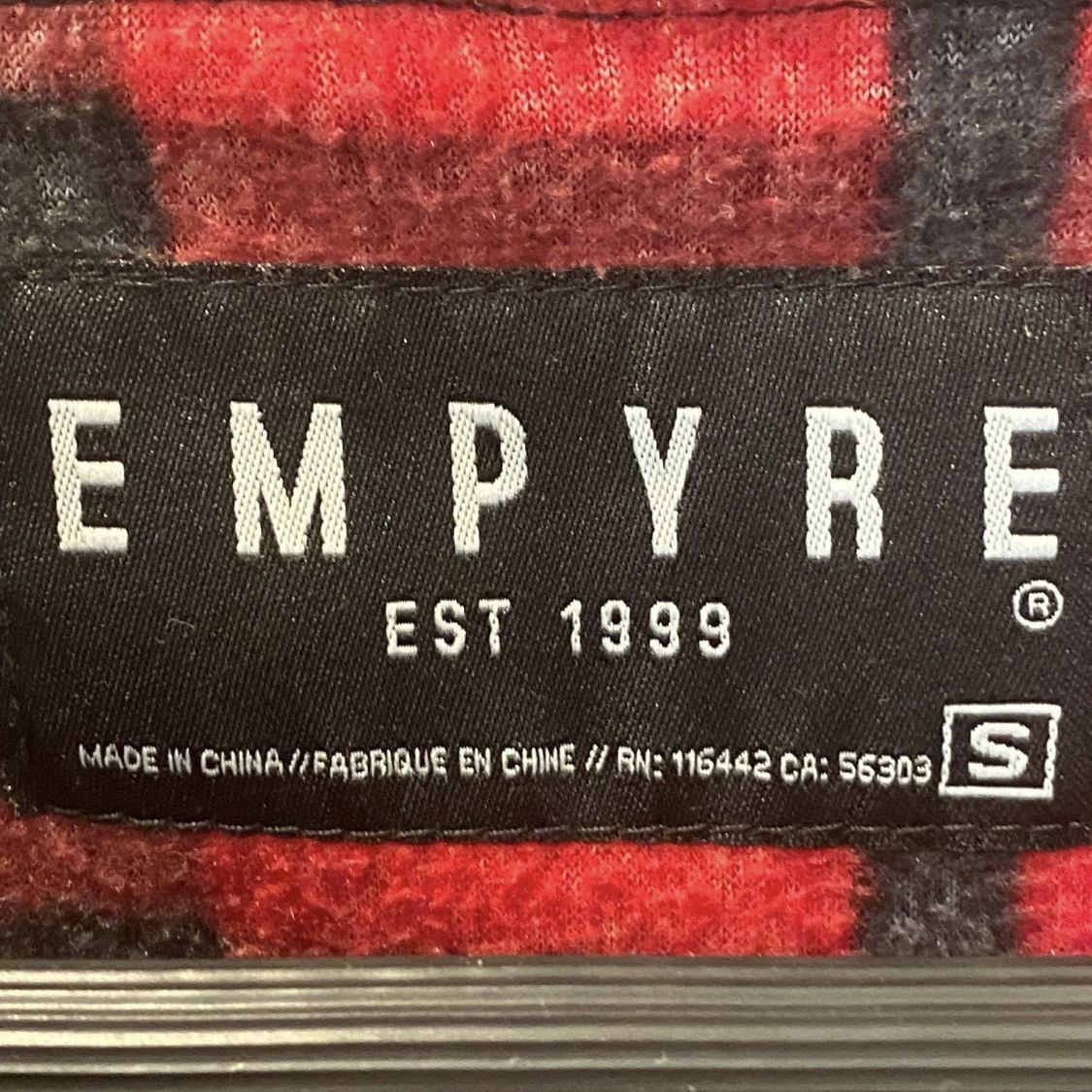 Empyre Empyre Red Black Plaid Sweater Sweatshirt Relax Fit S Size US S / EU 44-46 / 1 - 5 Thumbnail