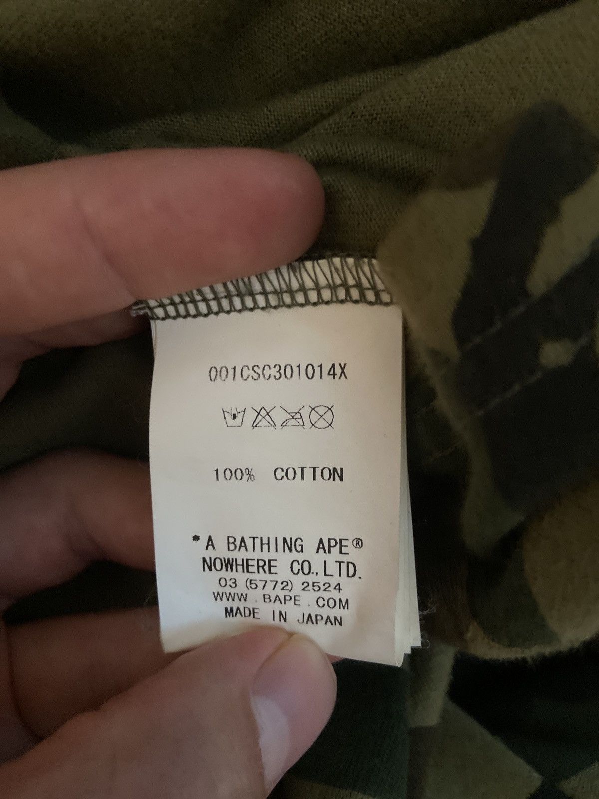 Bape Bape 1st camo green tee Size US M / EU 48-50 / 2 - 7 Thumbnail