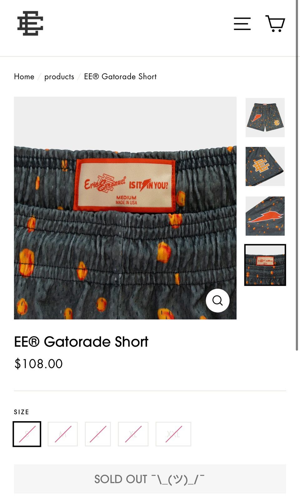 Eric Emanuel NEW Eric Emanuel x Gatorade Shorts XL Size US 36 / EU 52 - 11 Thumbnail