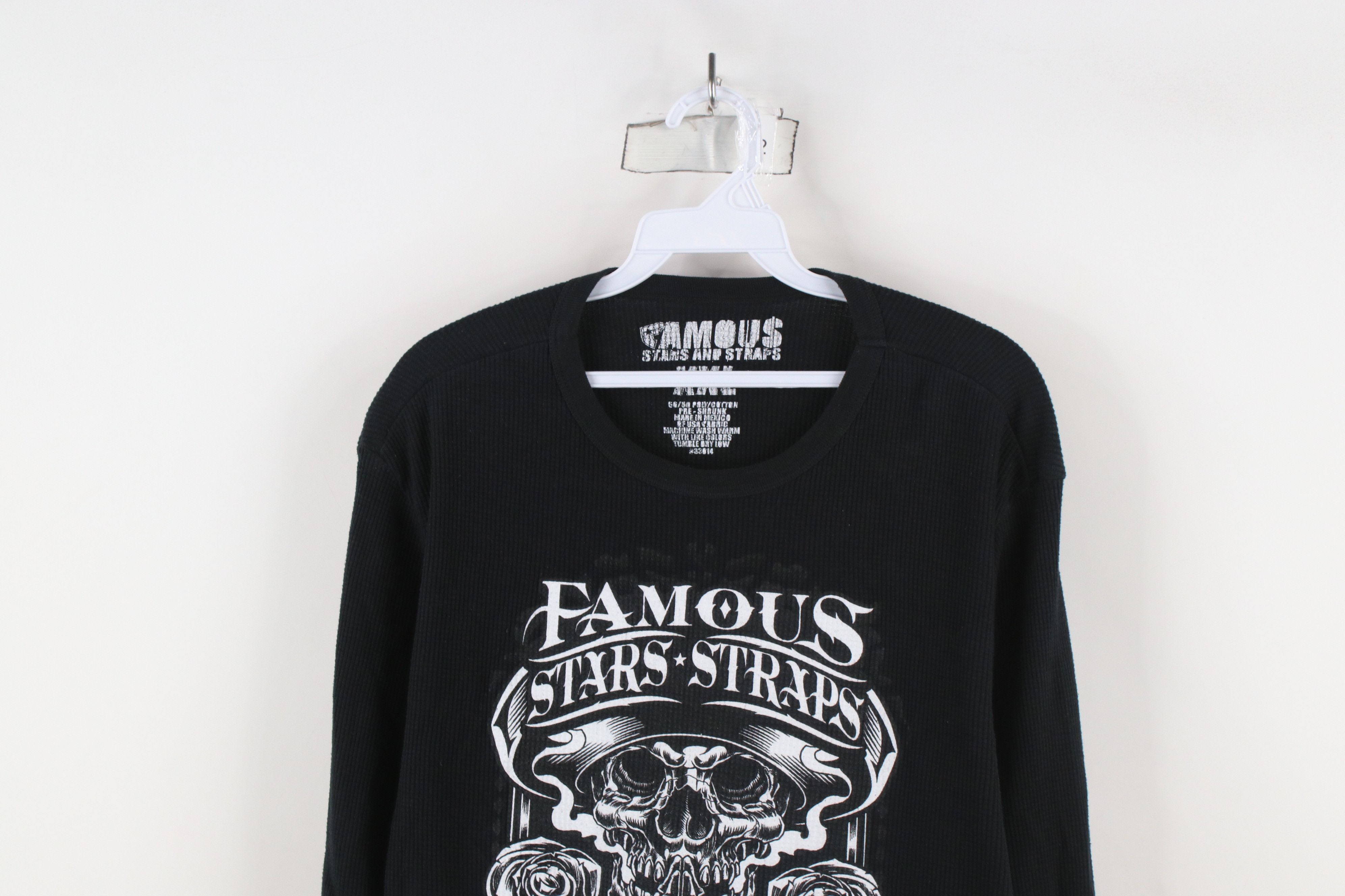 Famous Stars And Straps × Vintage Vintage Famous Stars & Straps Knit Long Sleeve T-Shirt Size US XXL / EU 58 / 5 - 2 Thumbnail