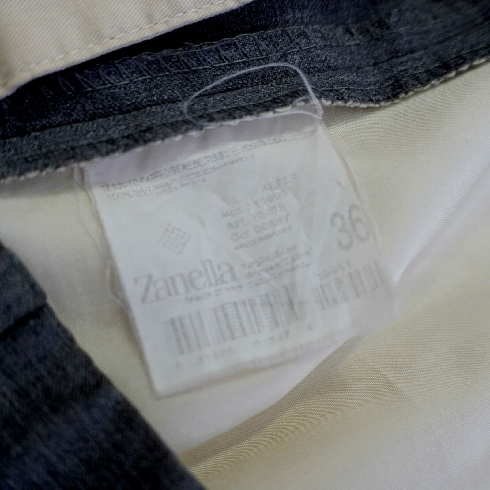 Zanella Zanella Wool Gray Dress Pants 36/31 High Rise Pleated Cuffed Size 36R - 10 Thumbnail