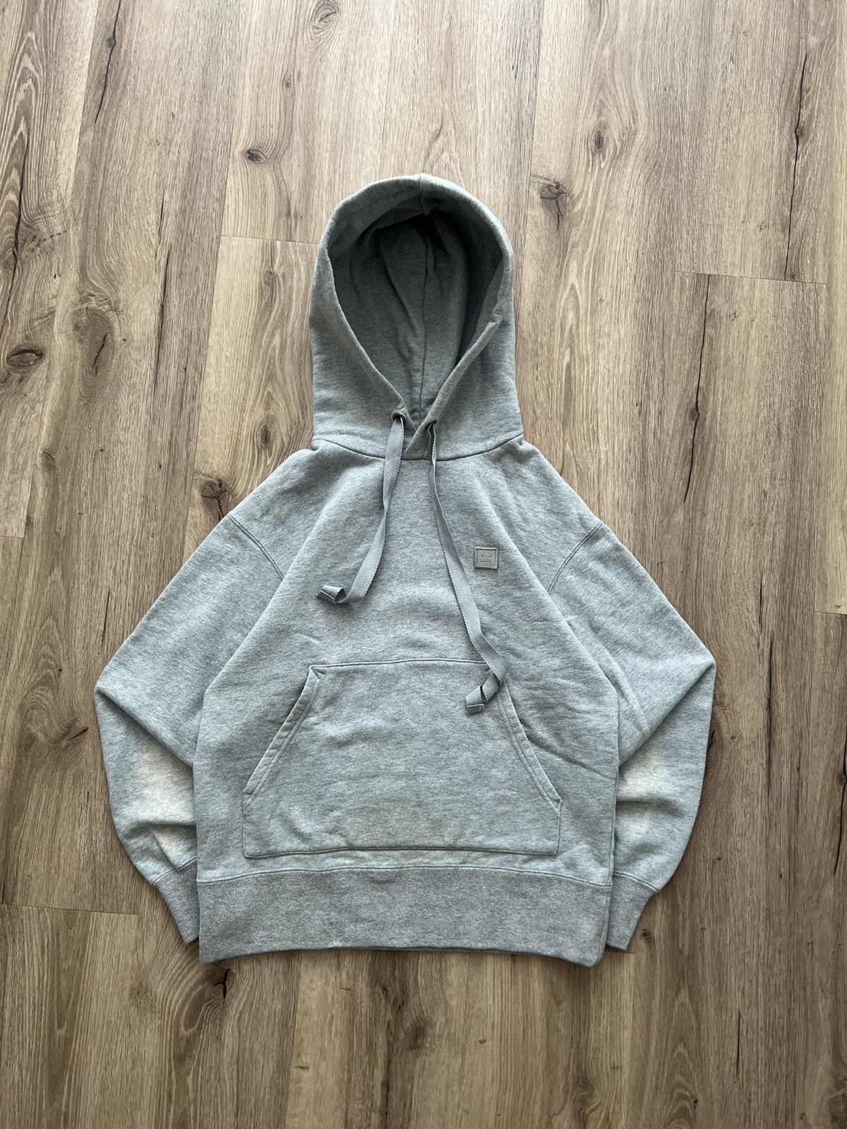 Acne Studios Acne Studios Face Logo Hoodie - Grey Melange Size US XS / EU 42 / 0 - 2 Thumbnail