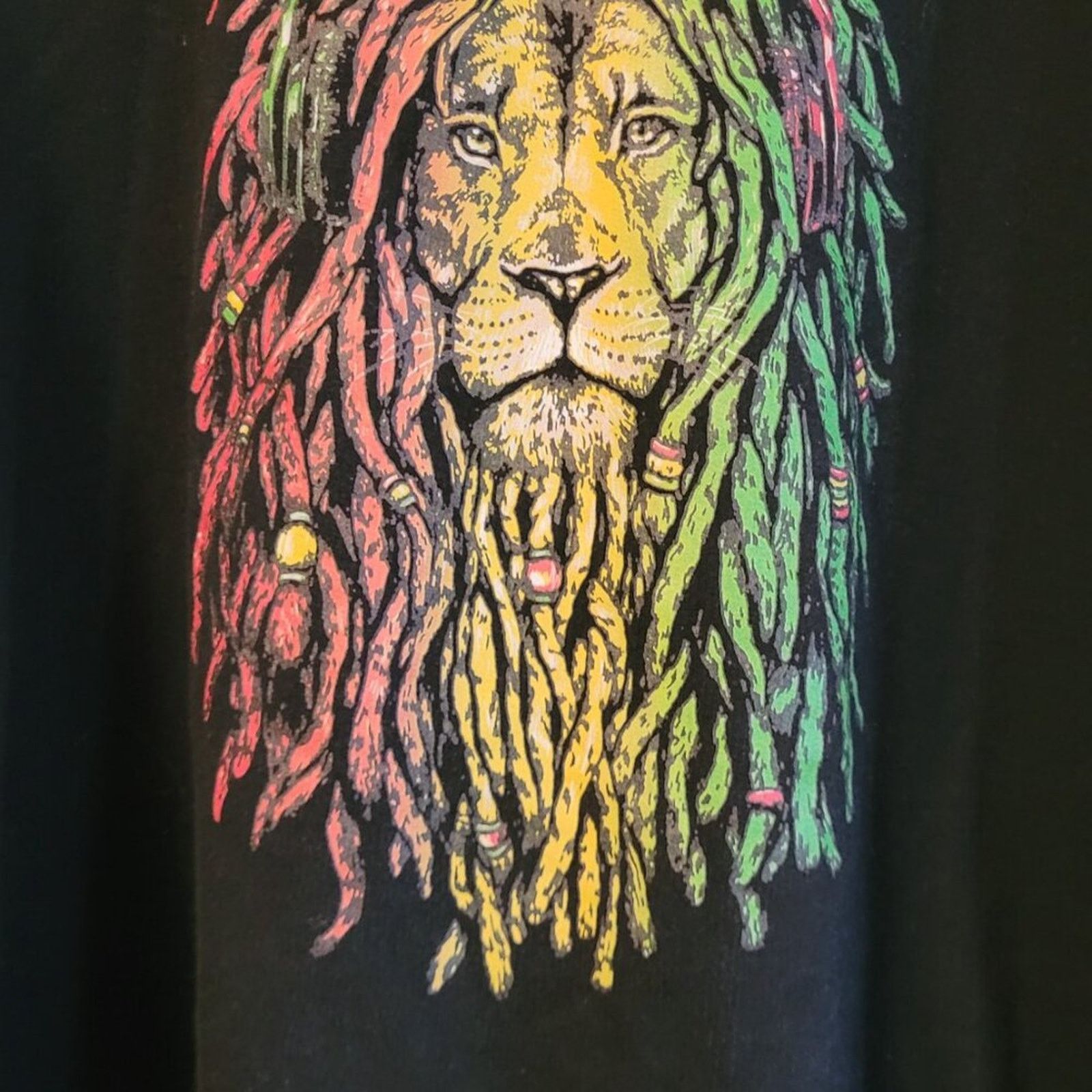 RASCALS' Rasta Lion of Judah Graphic Crewneck Sweatshirt - Black Size US L / EU 52-54 / 3 - 2 Thumbnail