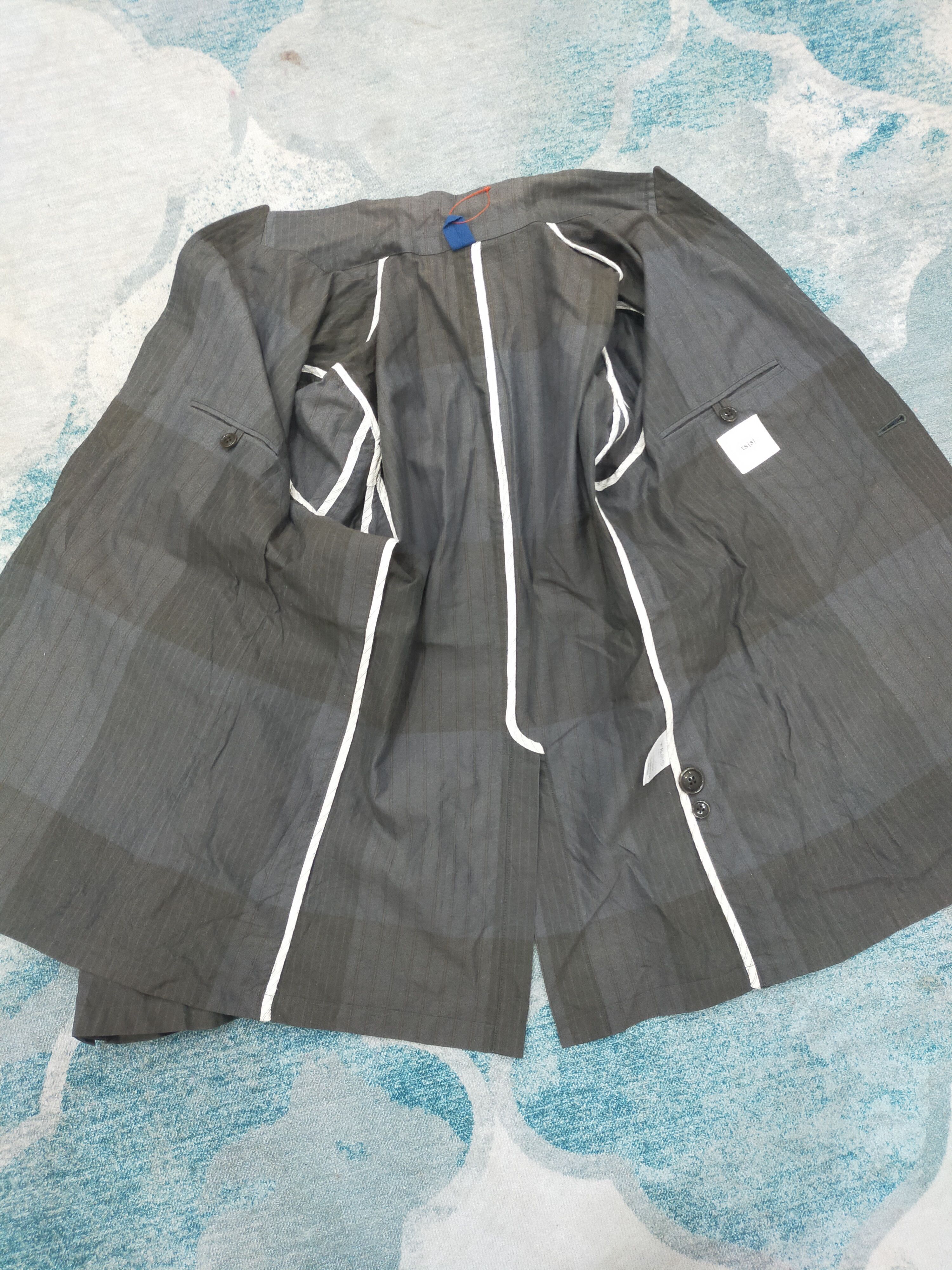 Designer × Japanese Brand × Ts(S) Takuji Suzuki ts(s) jacket like simple checkereda blazer Size 40S - 4 Thumbnail