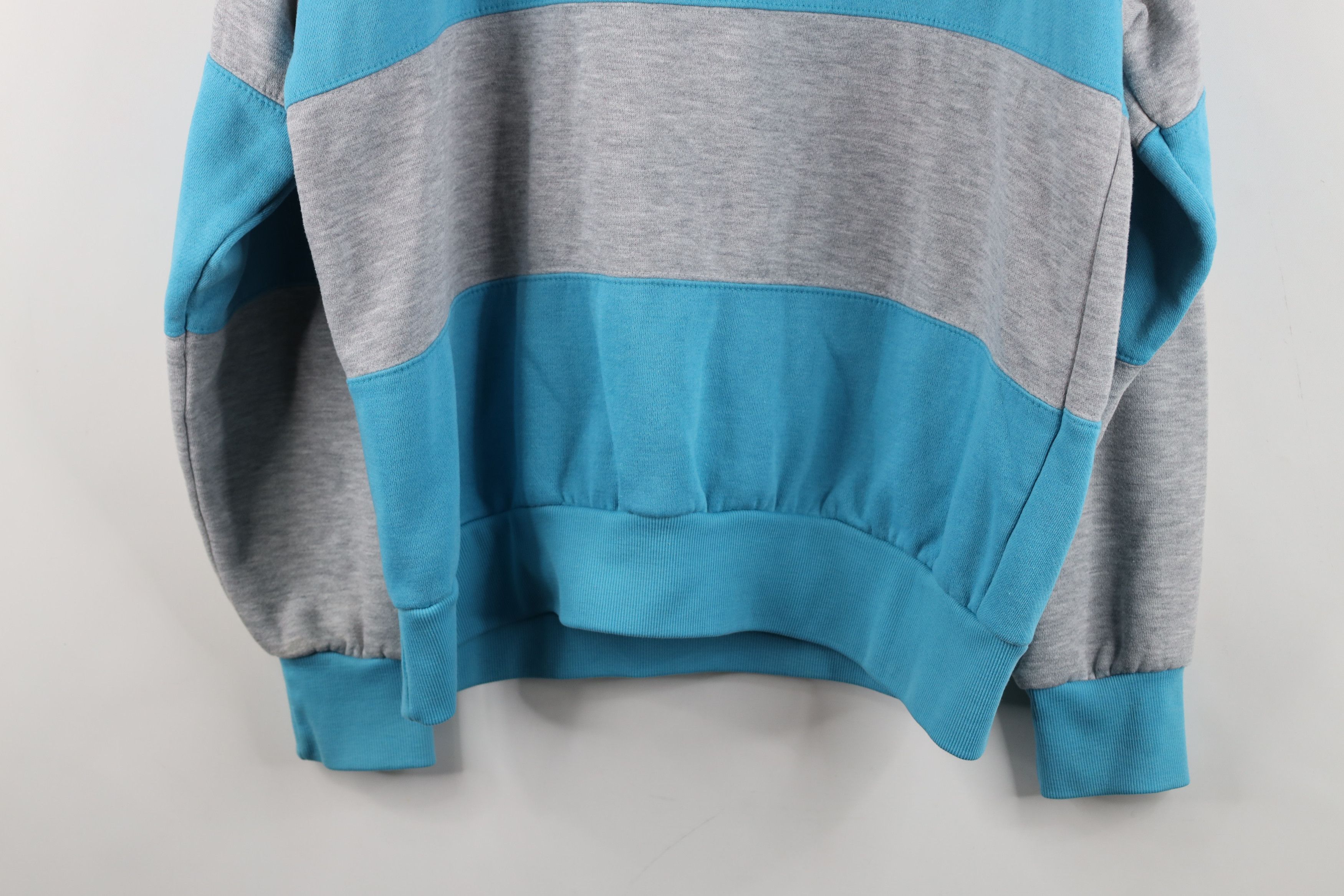 Vintage Vintage 90s Streetwear Block Collared Pullover Sweatshirt Size XL / US 12-14 / IT 48-50 - 15 Thumbnail