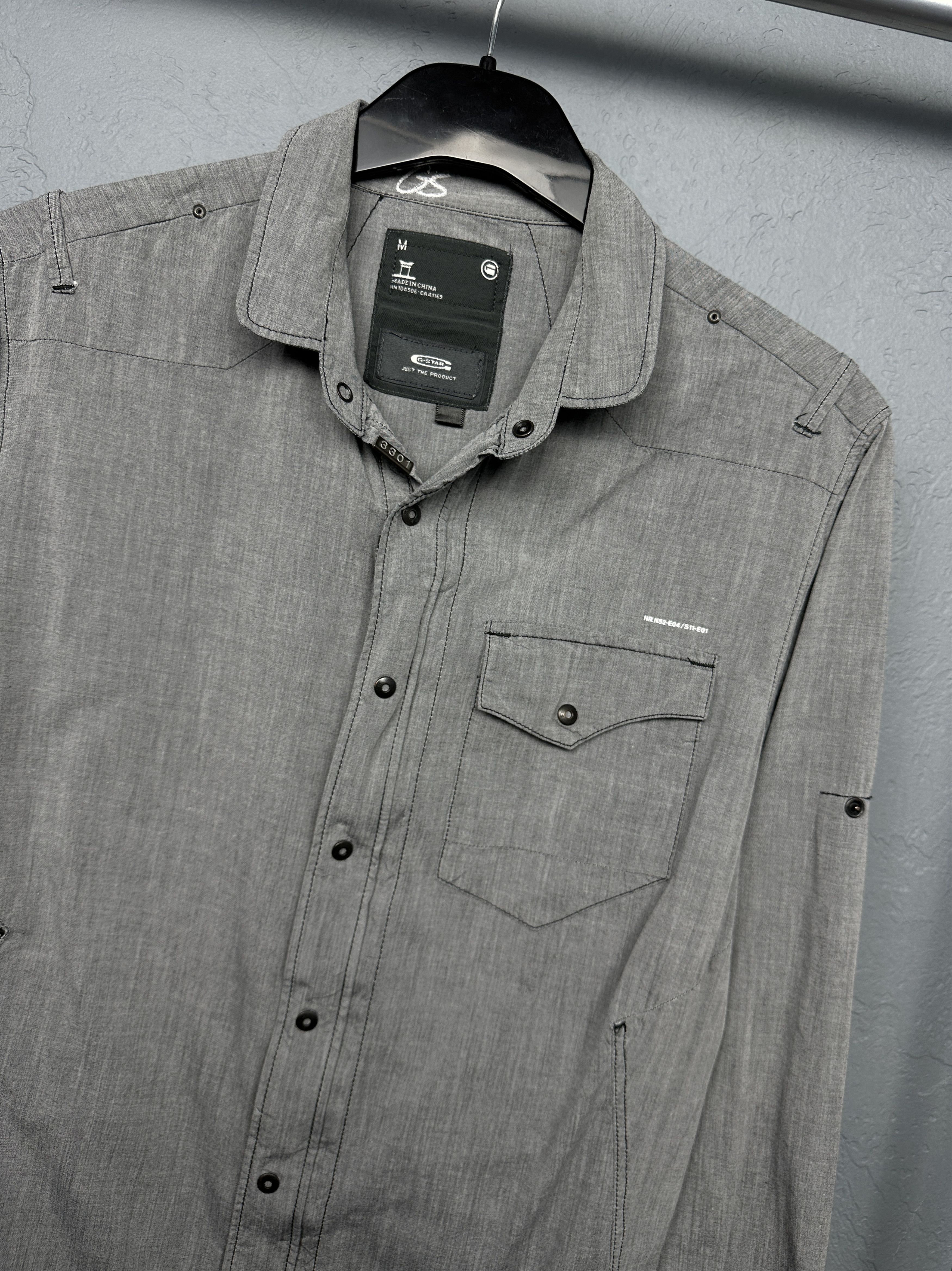 G-Star G Star Raw Mens Long Sleeve Shirt Size US M / EU 48-50 / 2 - 2 Thumbnail