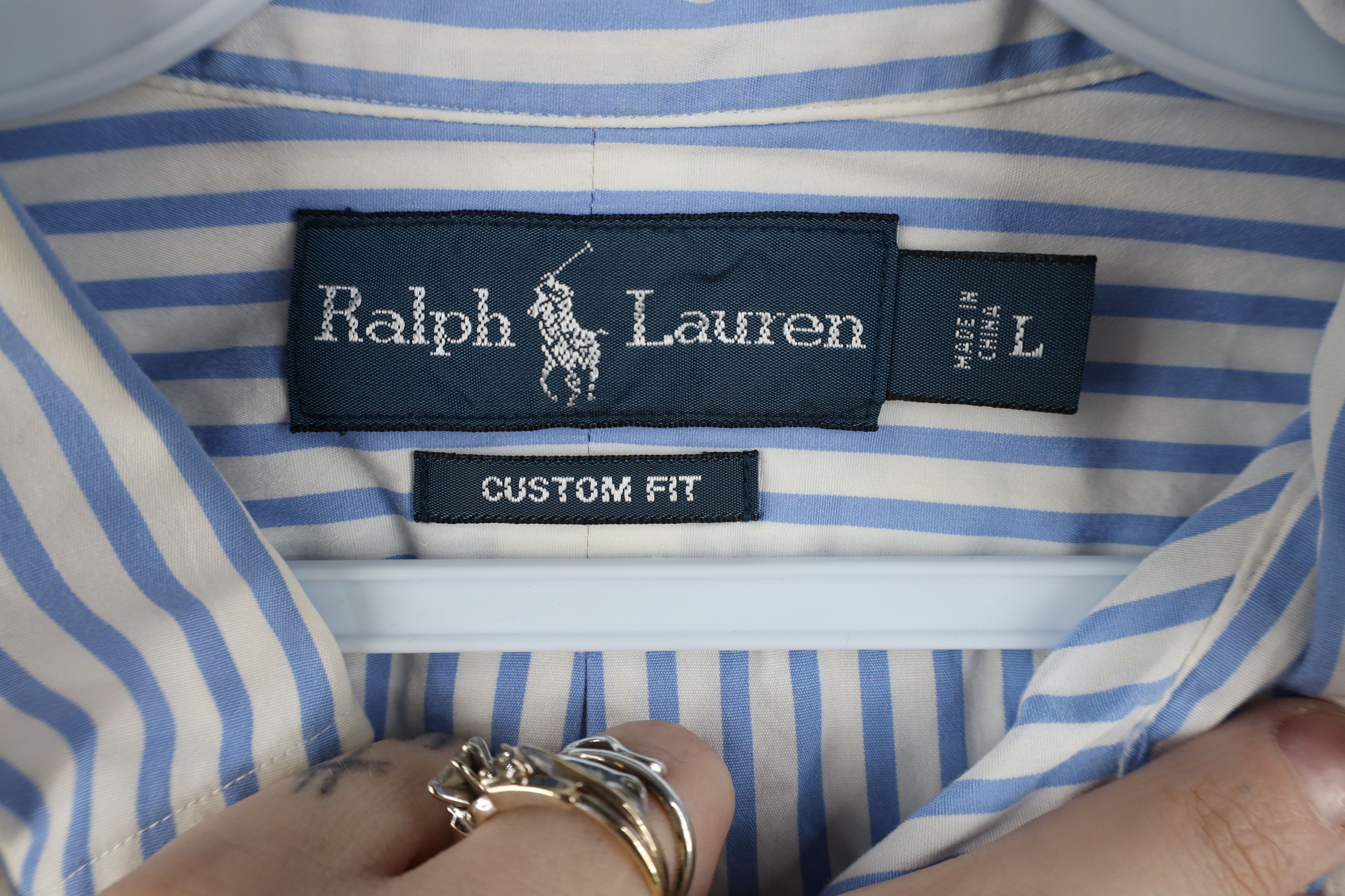 Polo Ralph Lauren Vintage 90s Ralph Lauren Fit Striped Button Down Shirt Size US L / EU 52-54 / 3 - 10 Thumbnail