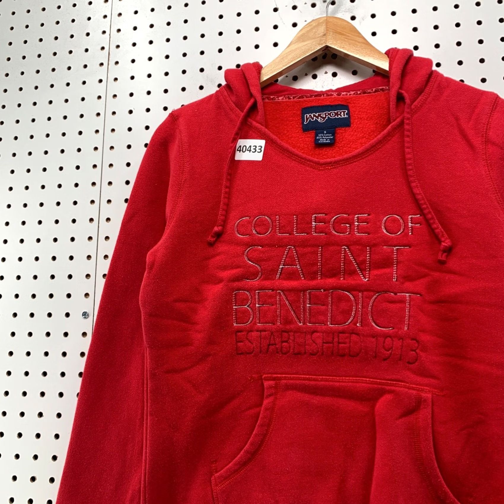 Jansport VINTAGE JanSport College Hoodie Sweatshirt Womens Small Red Pullover 18x22 College Womens Hoodie Red 90s? Size S / US 4 / IT 40 - 7 Thumbnail