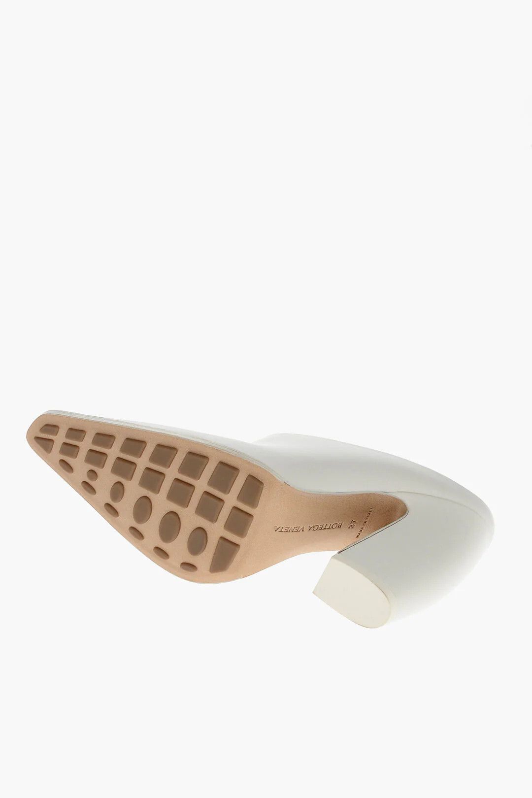 Bottega Veneta og1mm0426 Leather Mules in White Size US 7 / IT 37 - 5 Thumbnail