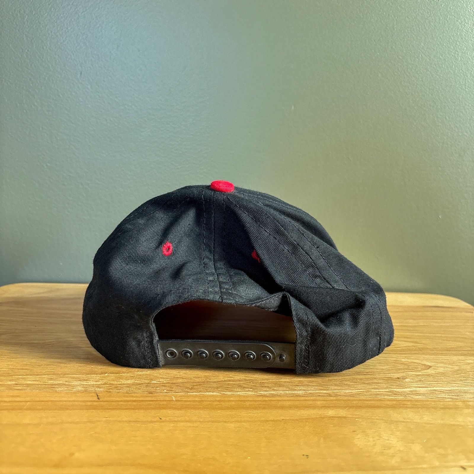 Coca Cola Vintage Enjoy Coca-Cola Soda Black Red 90s USA Snapback Hat Size ONE SIZE - 4 Thumbnail