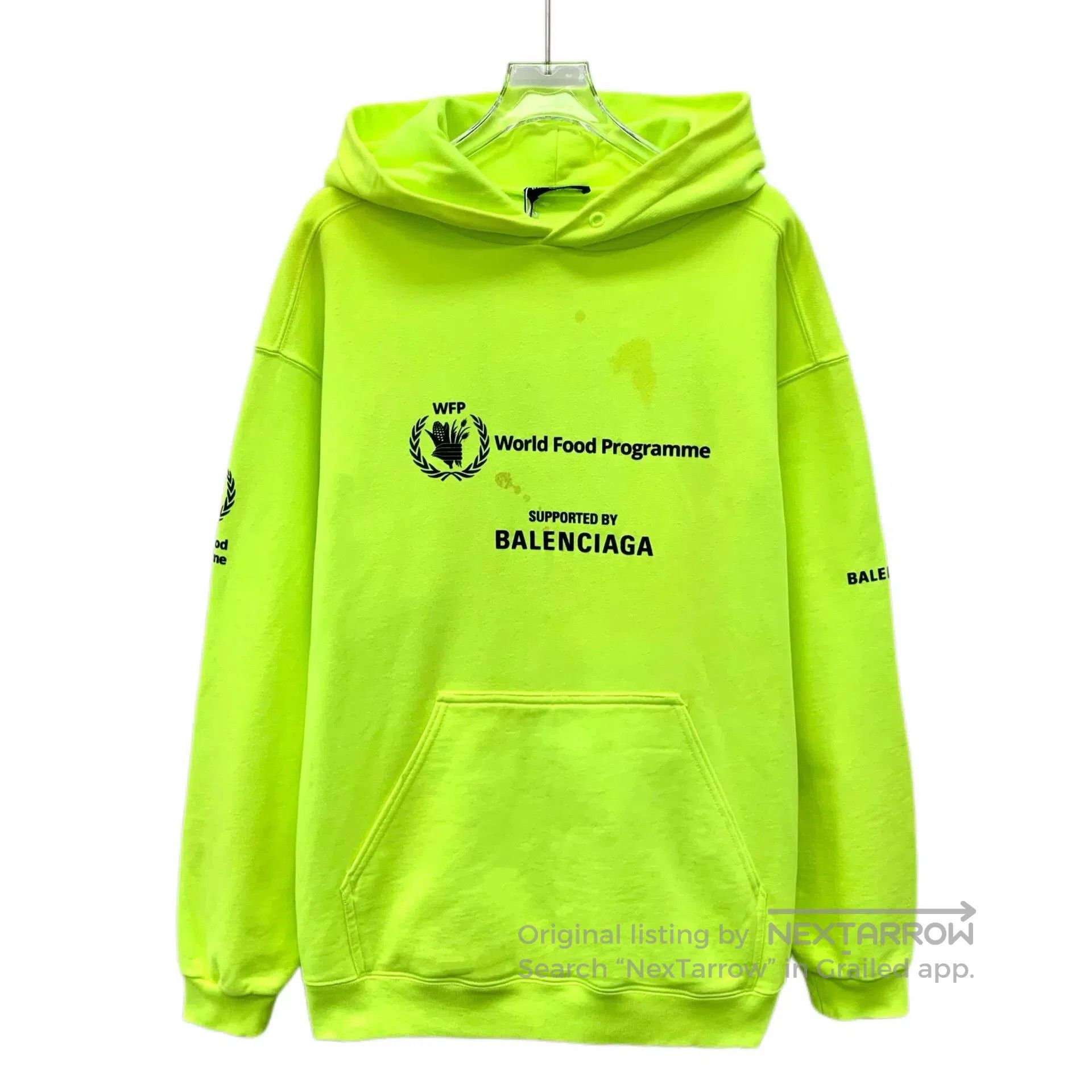 Balenciaga Balenciaga x WFP Logo Embroidered Hoodie. Size US XS / EU 42 / 0 - 1 Thumbnail