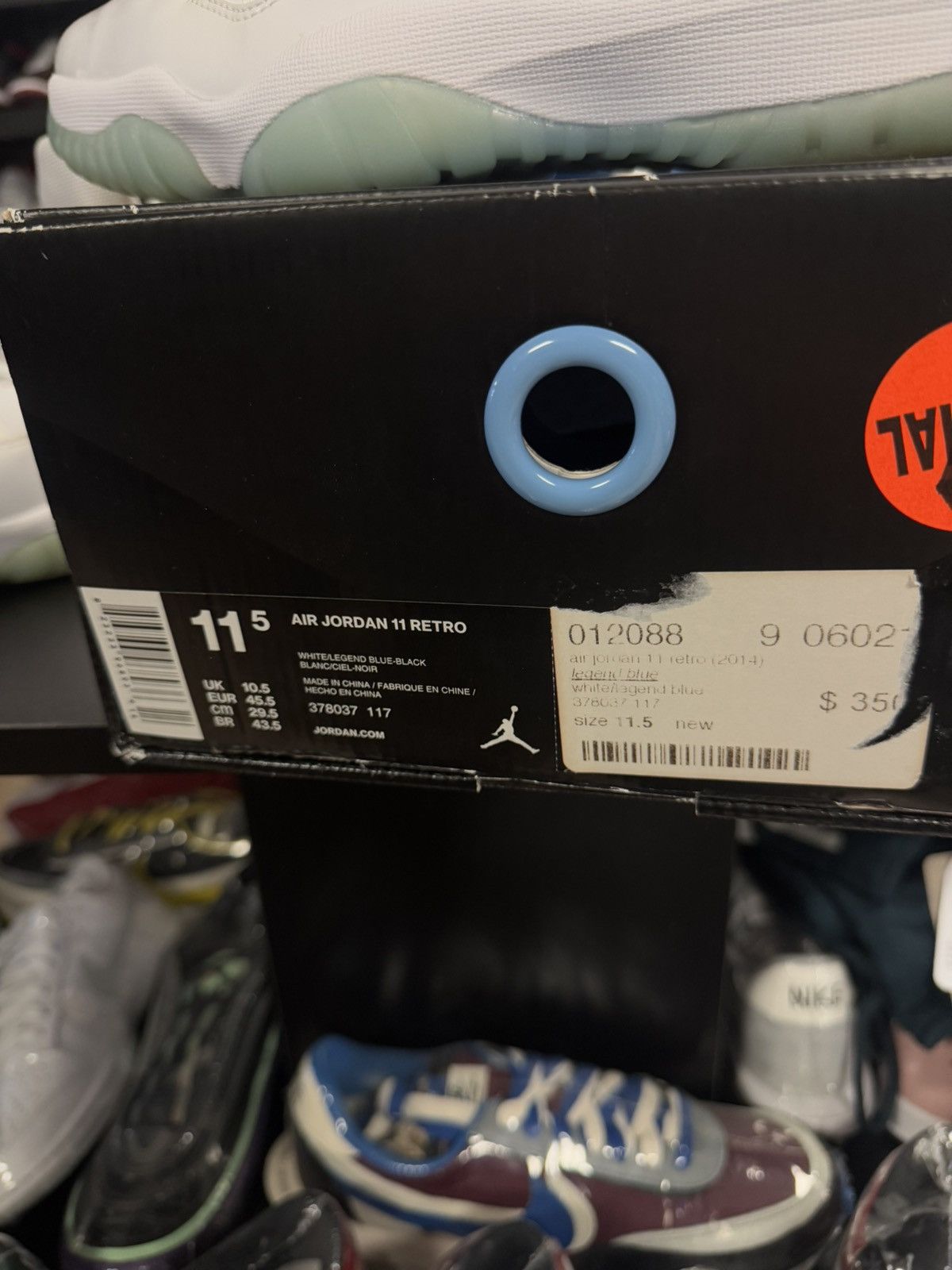Jordan Brand × Nike Jordan 11 Legand Blue Size 11.5 2014 OG Clean 🧼 Size US 11.5 / EU 44-45 - 18 Thumbnail