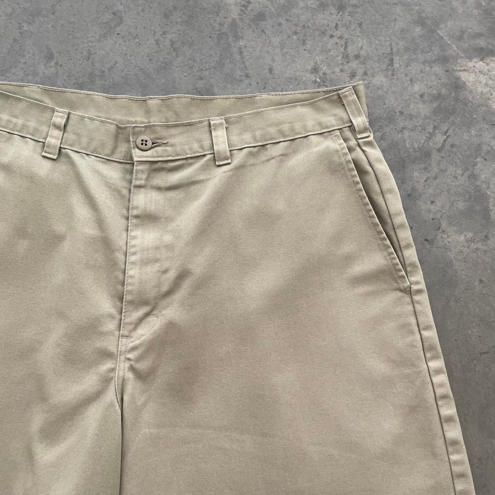 Dickies Dickies Khaki Flat Front Work Shorts Size US 36 / EU 52 - 3 Thumbnail