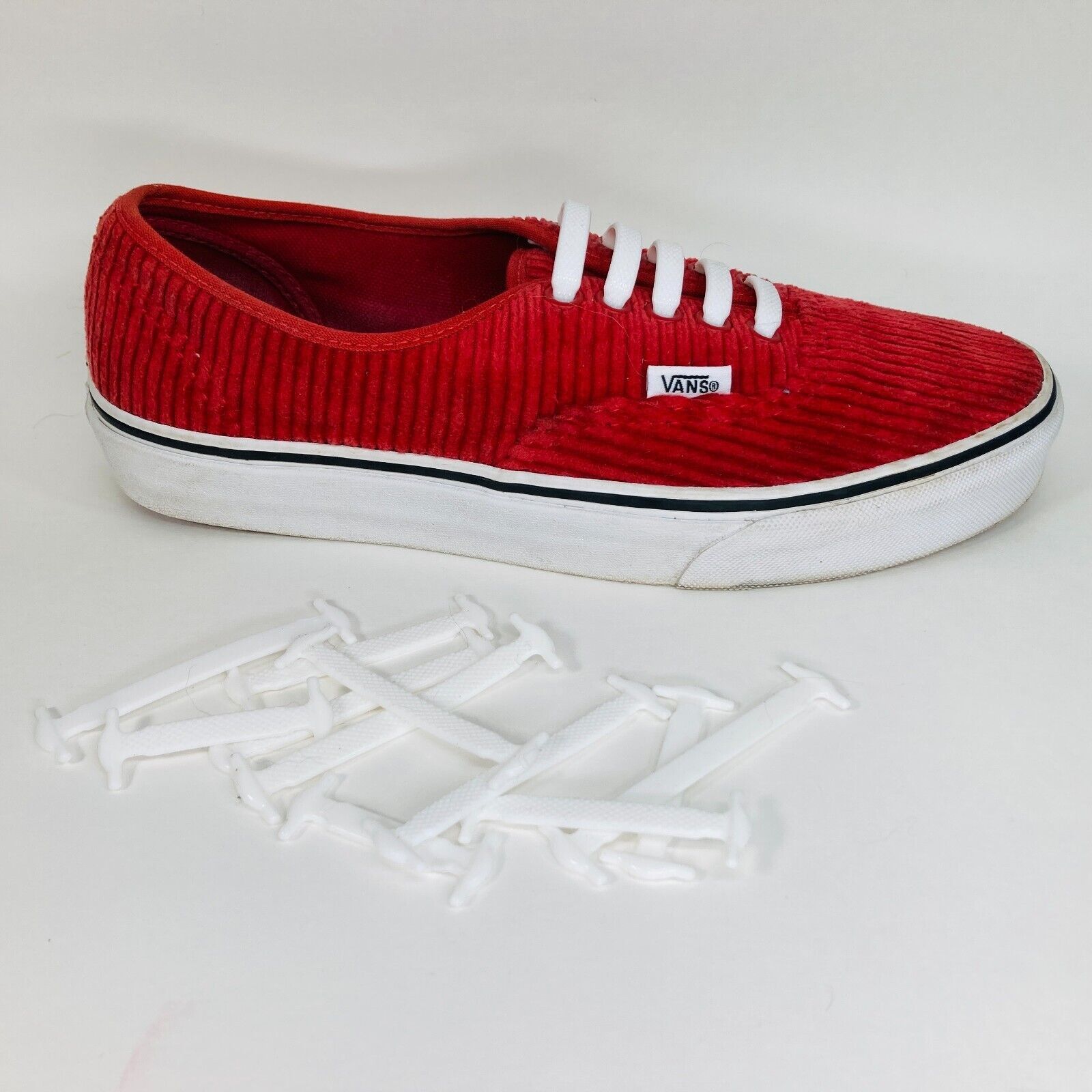 Vans Vans Authentic Corduroy Rumba Red Skate Shoes, Size 7 US Men Size US 7 / EU 40 - 12 Thumbnail