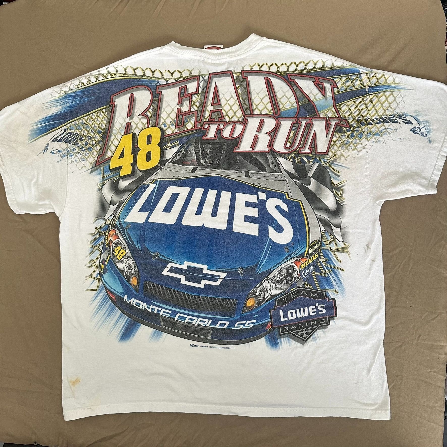 NASCAR Vintage Y2K NASCAR Jimmie Johnson Lowe's AOP T-Shirt All Ove Size US XXL / EU 58 / 5 - 5 Thumbnail